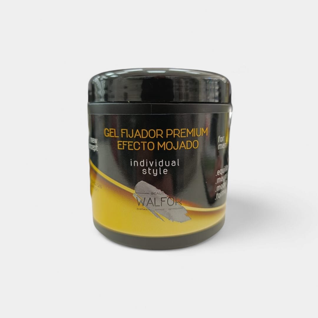 Gel Fijador Premium Efecto Mojado Grs Walfor Zatys