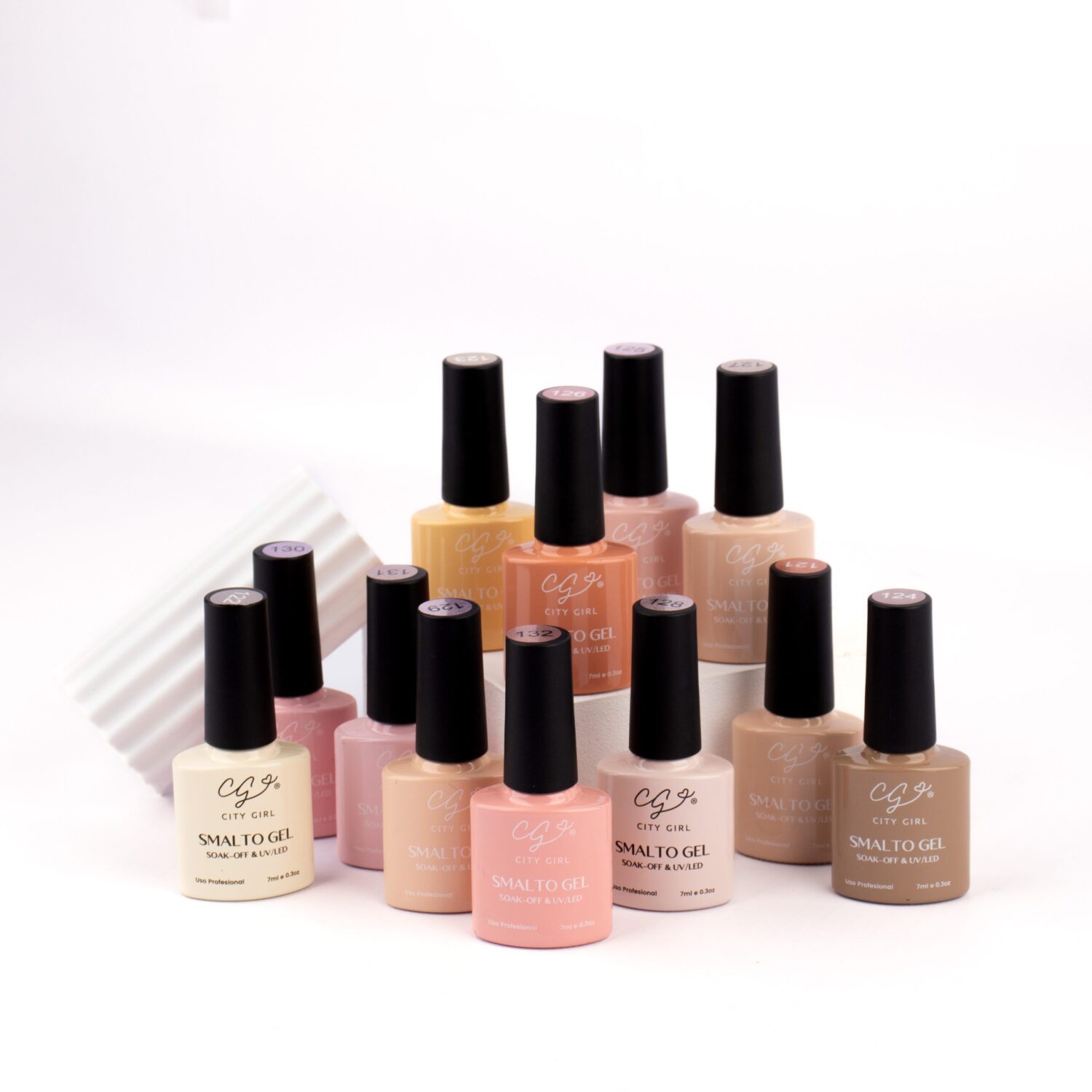 ESMALTE SEMI 7ML CITY GIRL CAJA X 12 DEL 121 AL 132