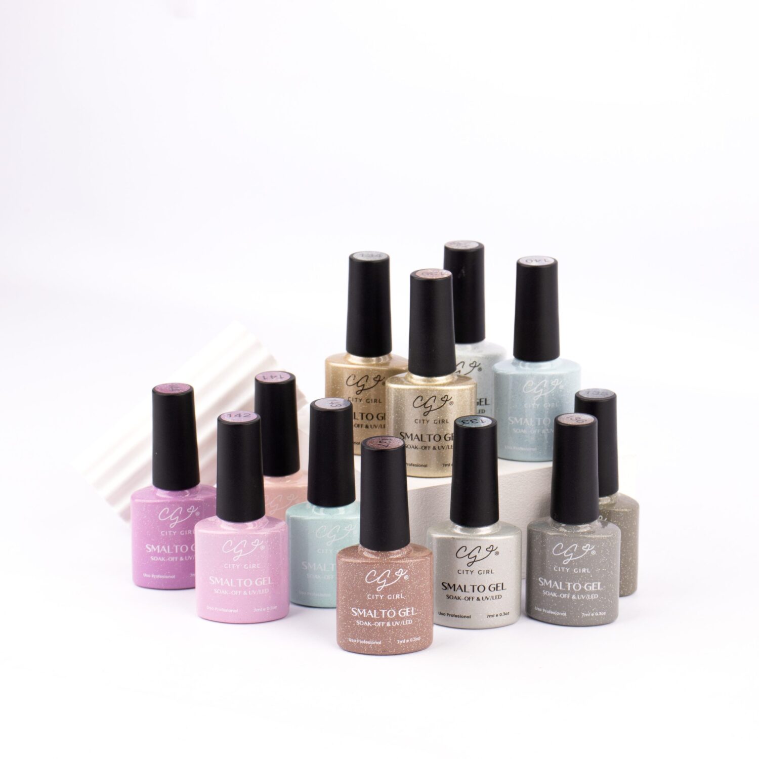 ESMALTE SEMI 7ML CITY GIRL CAJA X 12 DEL 133 AL 144