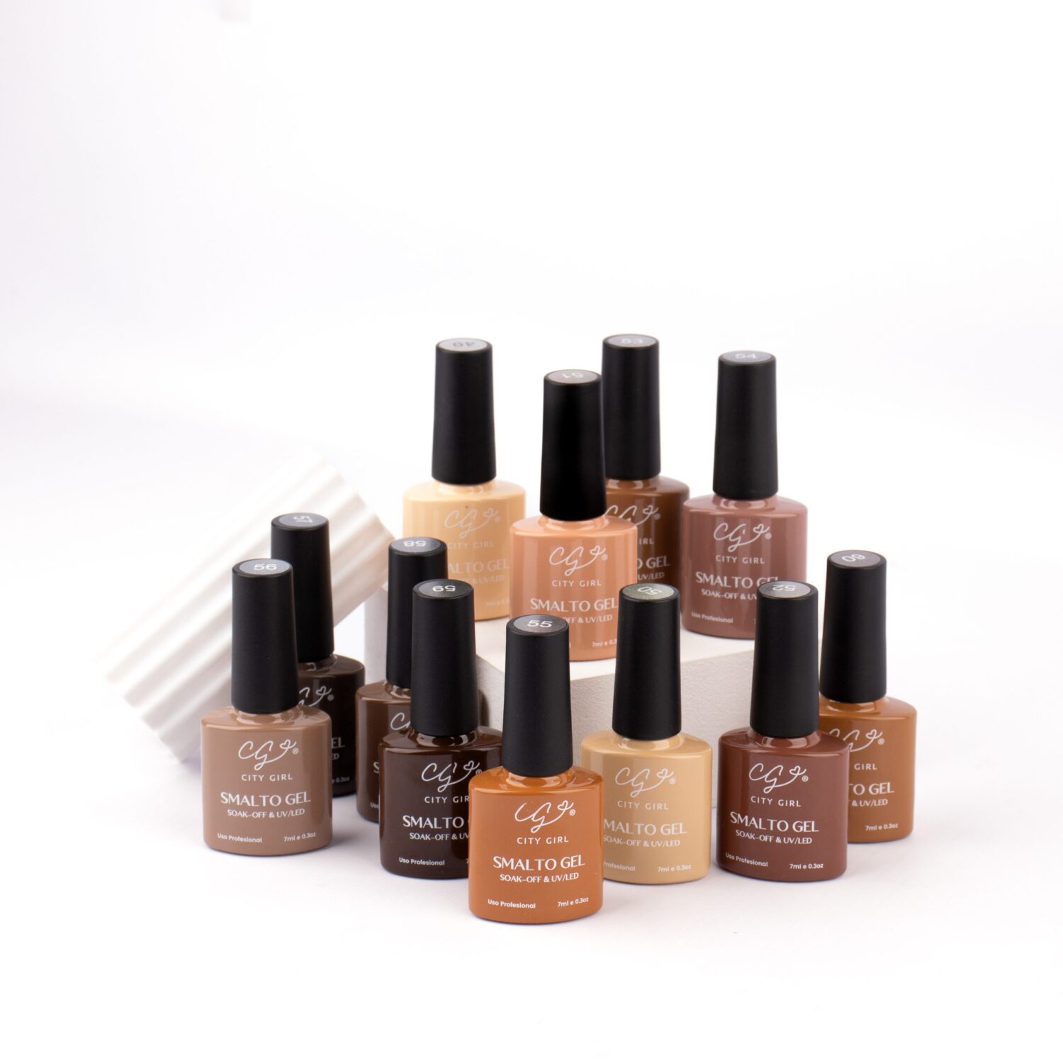 ESMALTE SEMI 7ML CITY GIRL CAJA X 12 DEL 49 AL 60