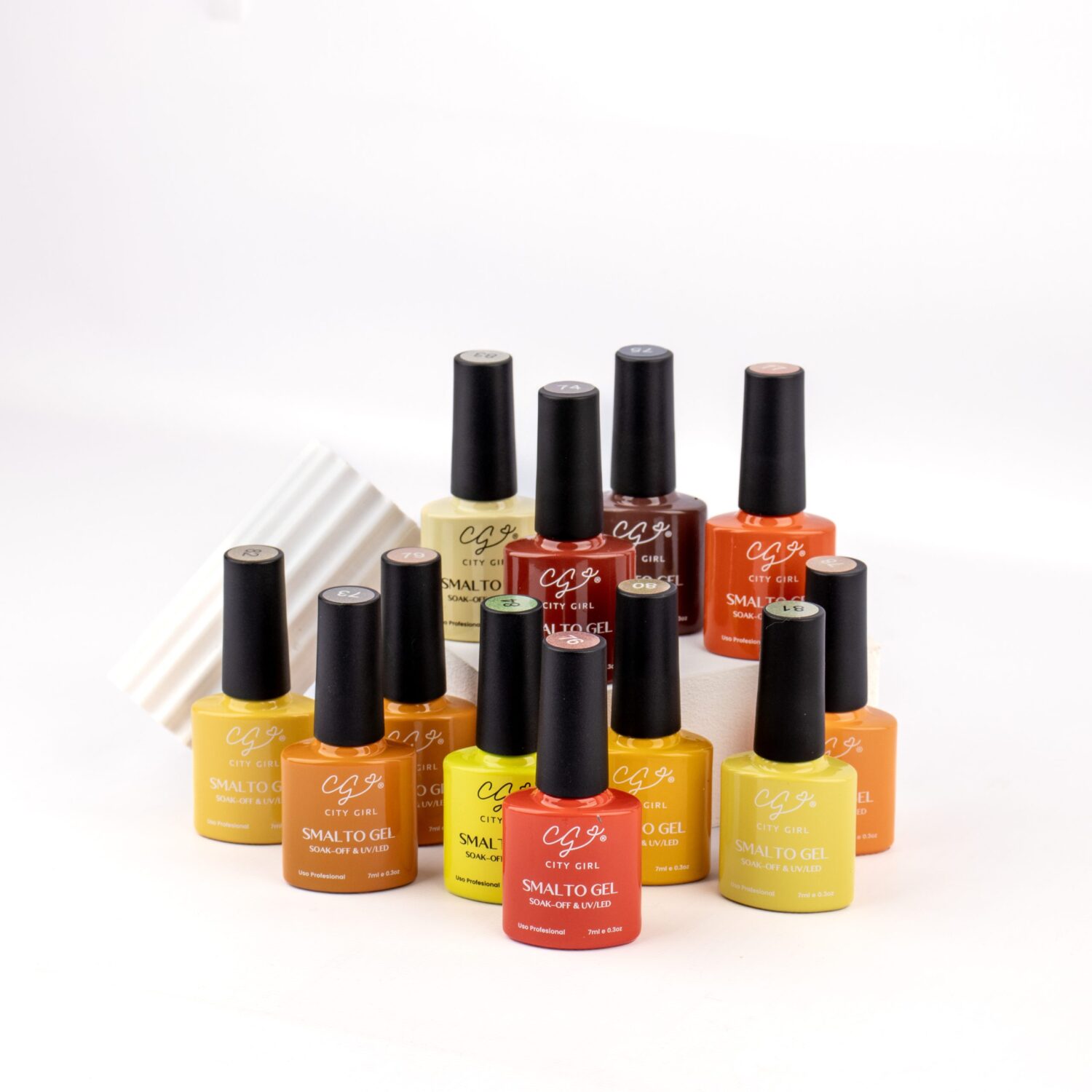 ESMALTE SEMI 7ML CITY GIRL CAJA X 12 DEL 73 AL 84