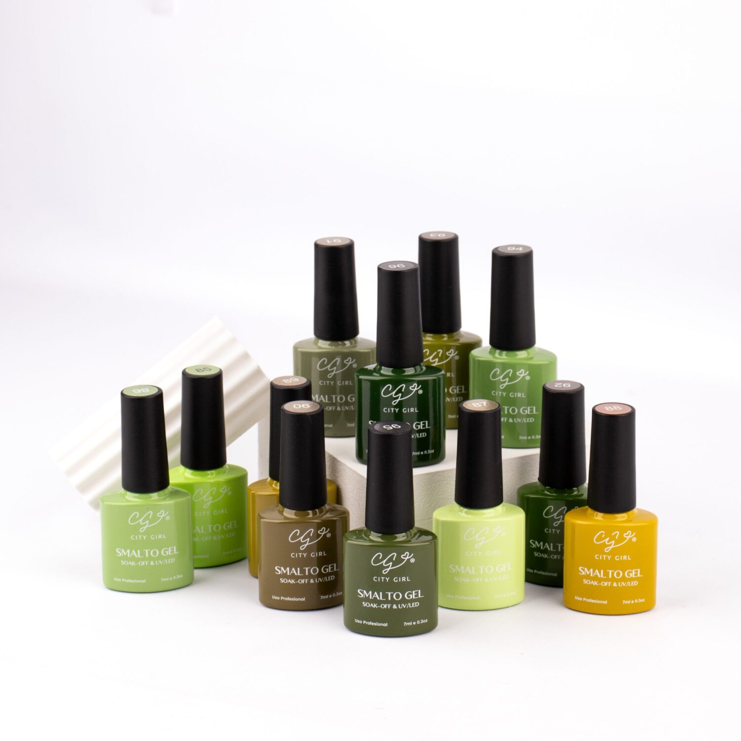 ESMALTE SEMI 7ML CITY GIRL CAJA X 12 DEL 85 AL 96