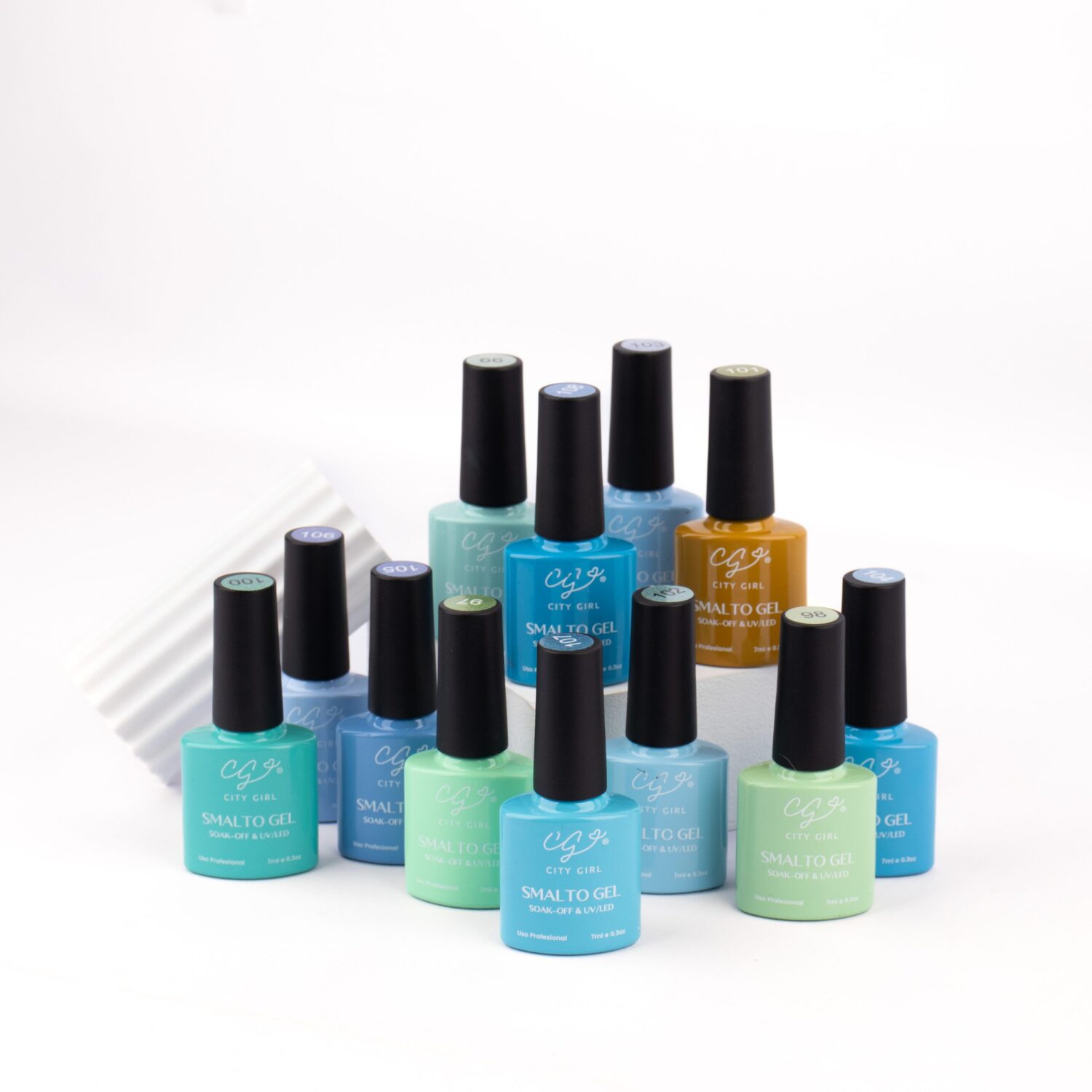 ESMALTE SEMI 7ML CITY GIRL CAJA X 12 DEL 97 AL 108