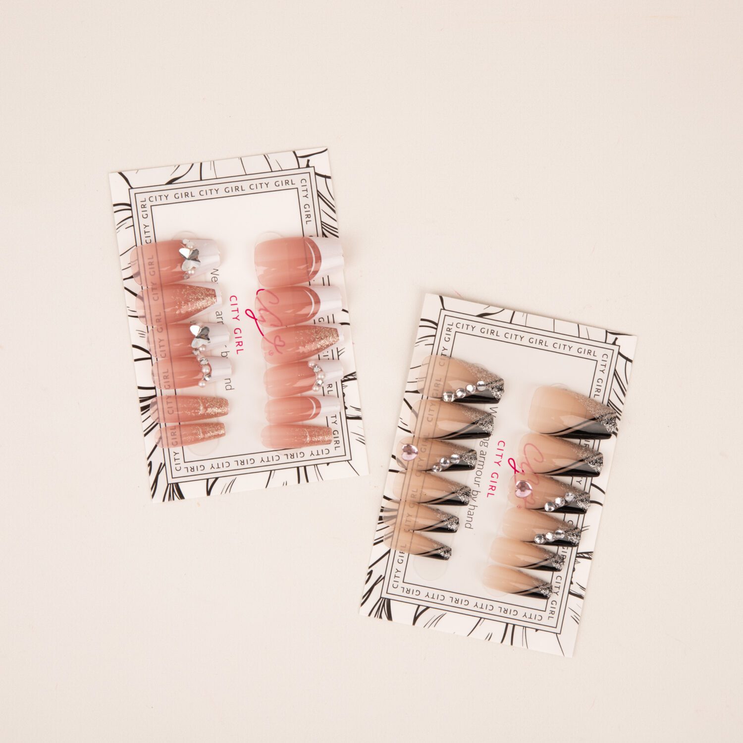 UÑAS PRESS ON - CITY GIRL 12PCS