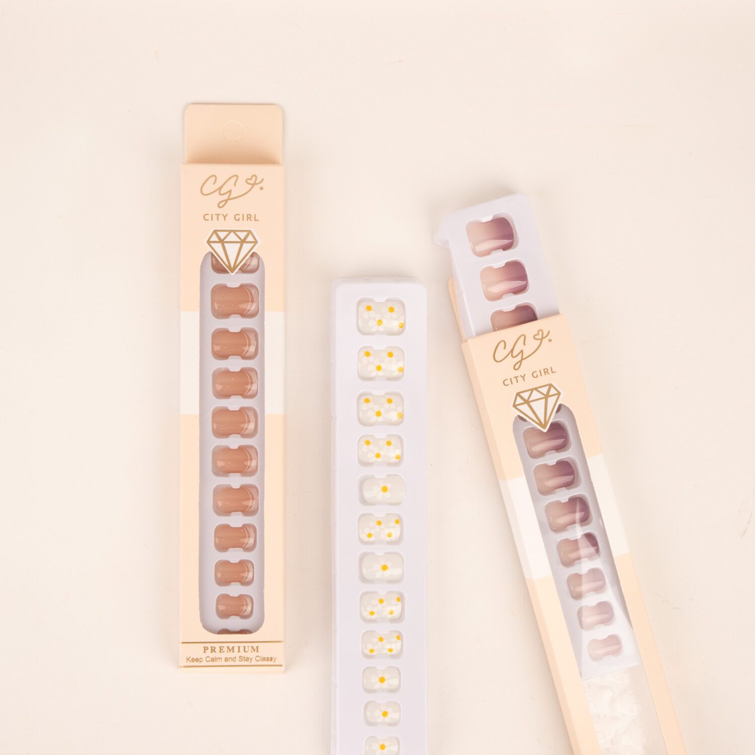 UÑAS PRESS ON - CITY GIRL 12PCS