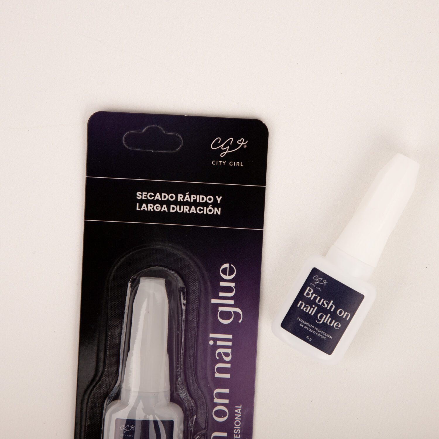 PEGAMENTO CON PINCEL PARA TIPS CITY GIRL