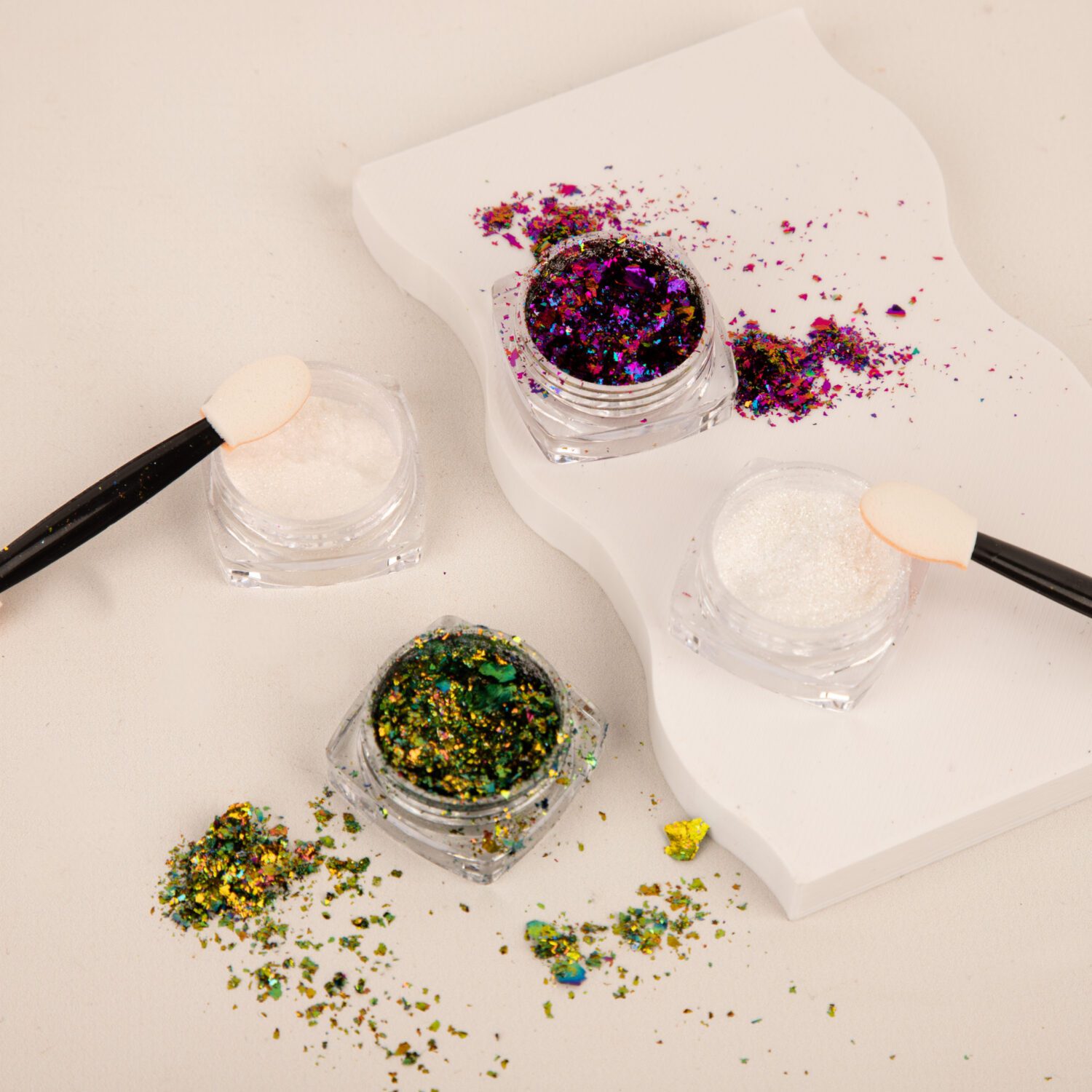 POLVOS DECORATIVOS PARA UÑAS