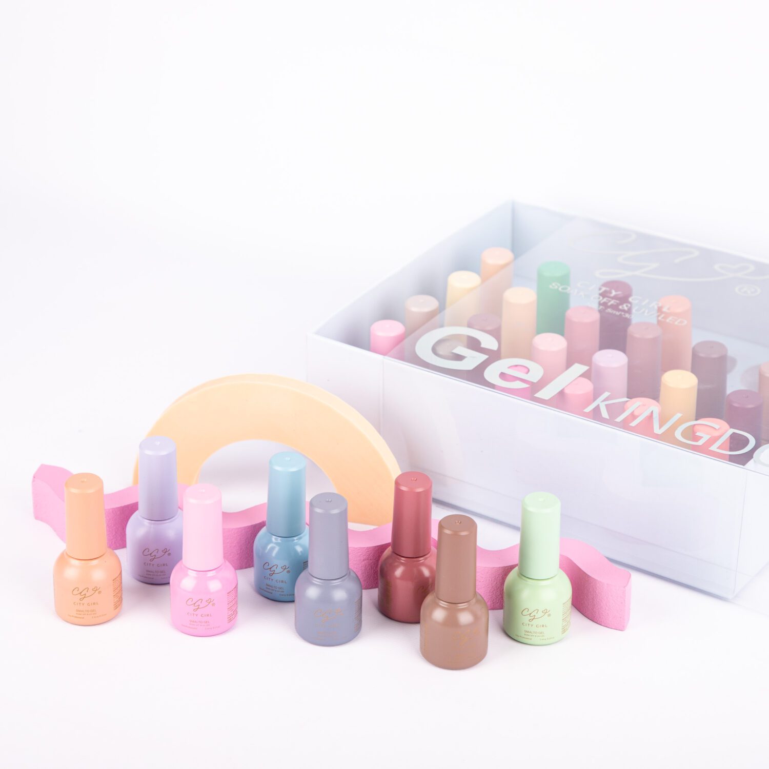 COLECCION ESMALTES MINI CITY GIRL - CAJA CELESTE