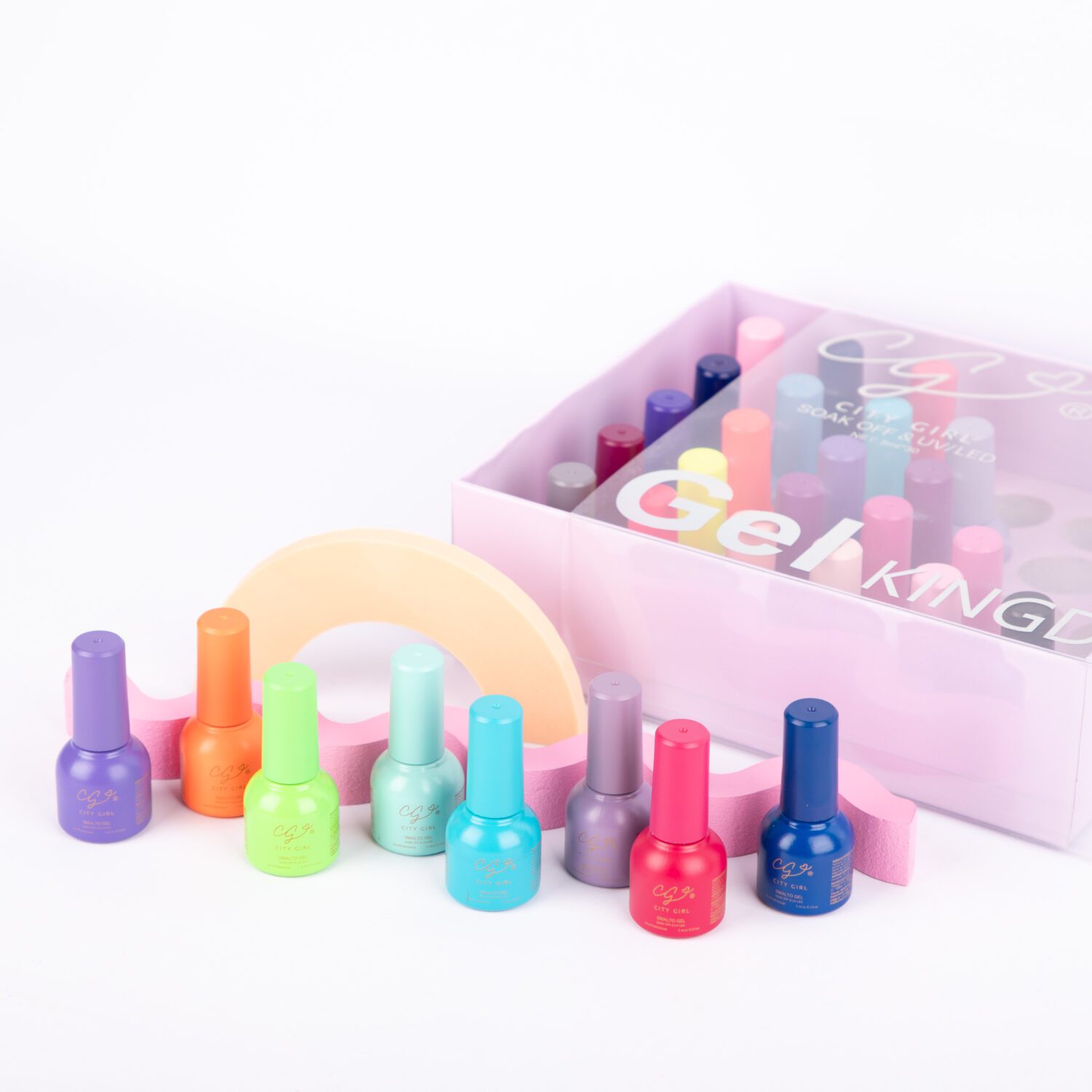 COLECCION ESMALTES MINI CITY GIRL - CAJA LILA
