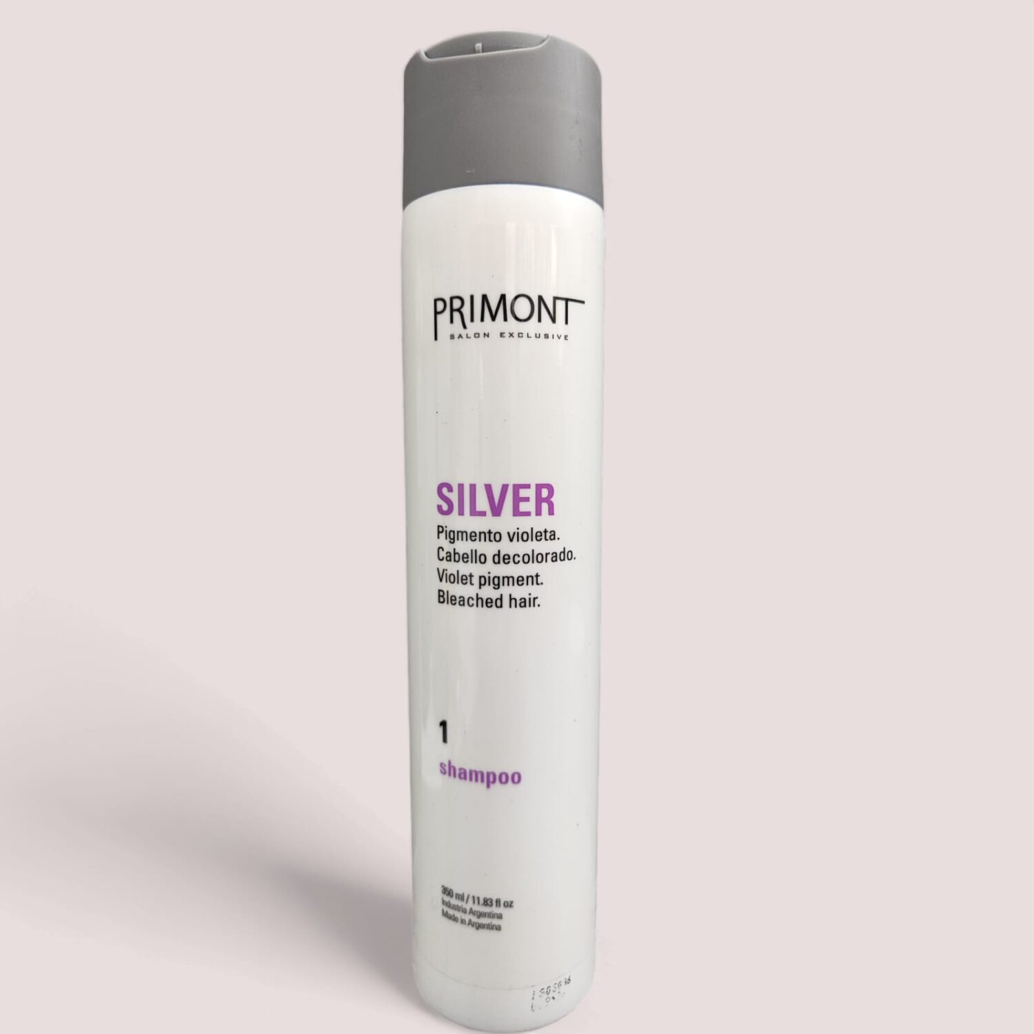 Shampoo Silver Pigmento Violeta Para Cabello Decolorado 350ml- Primont