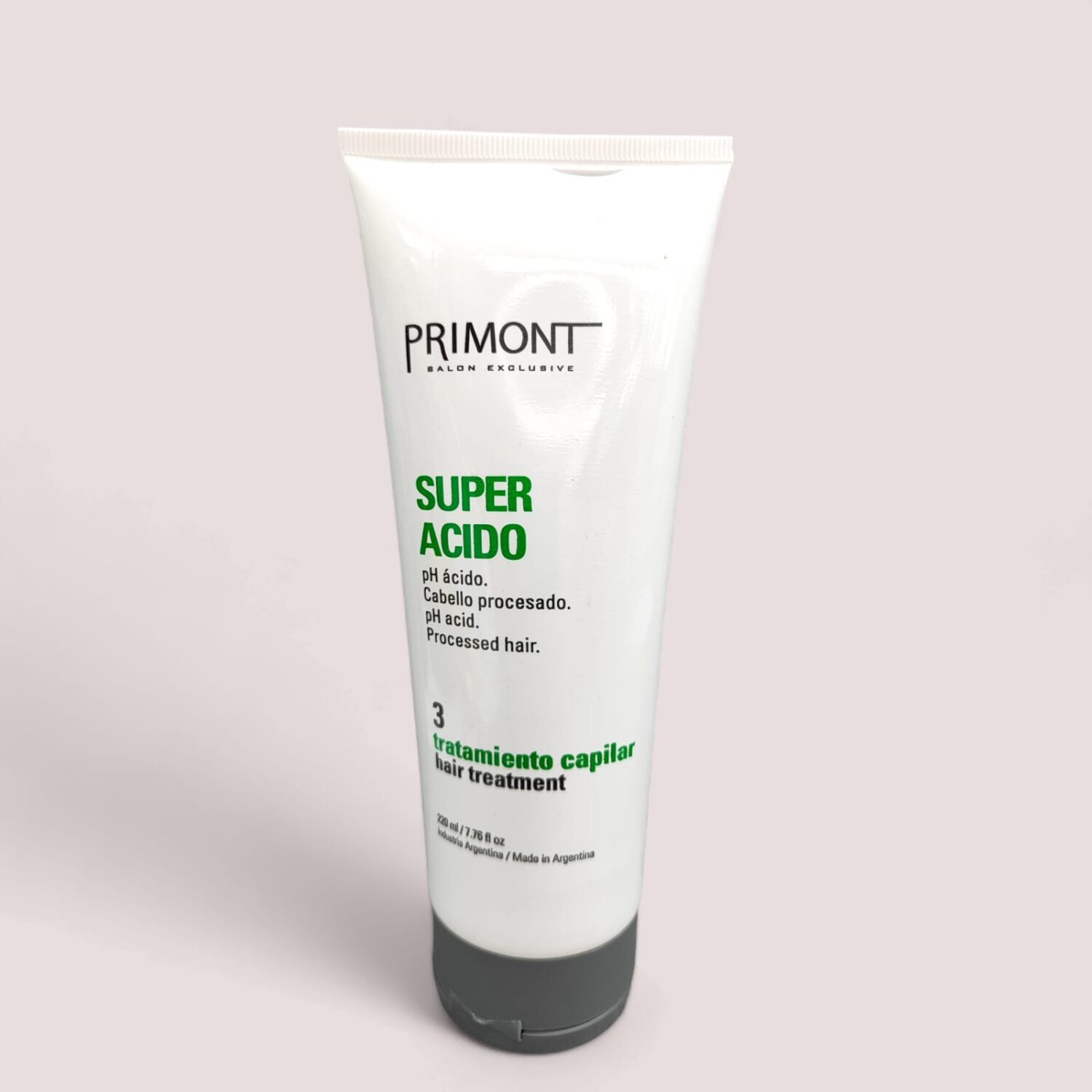 Tratamiento Capilar  Pomo Super Acido Para Cabellos Procesados 220ml- Primont
