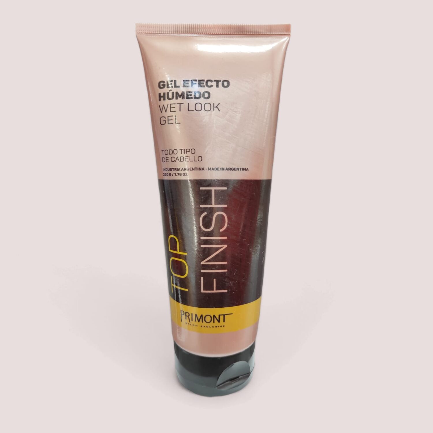 Gel Efecto Humedo Pomo Todo Tipo De Cabello Top Finish 220g- Primont