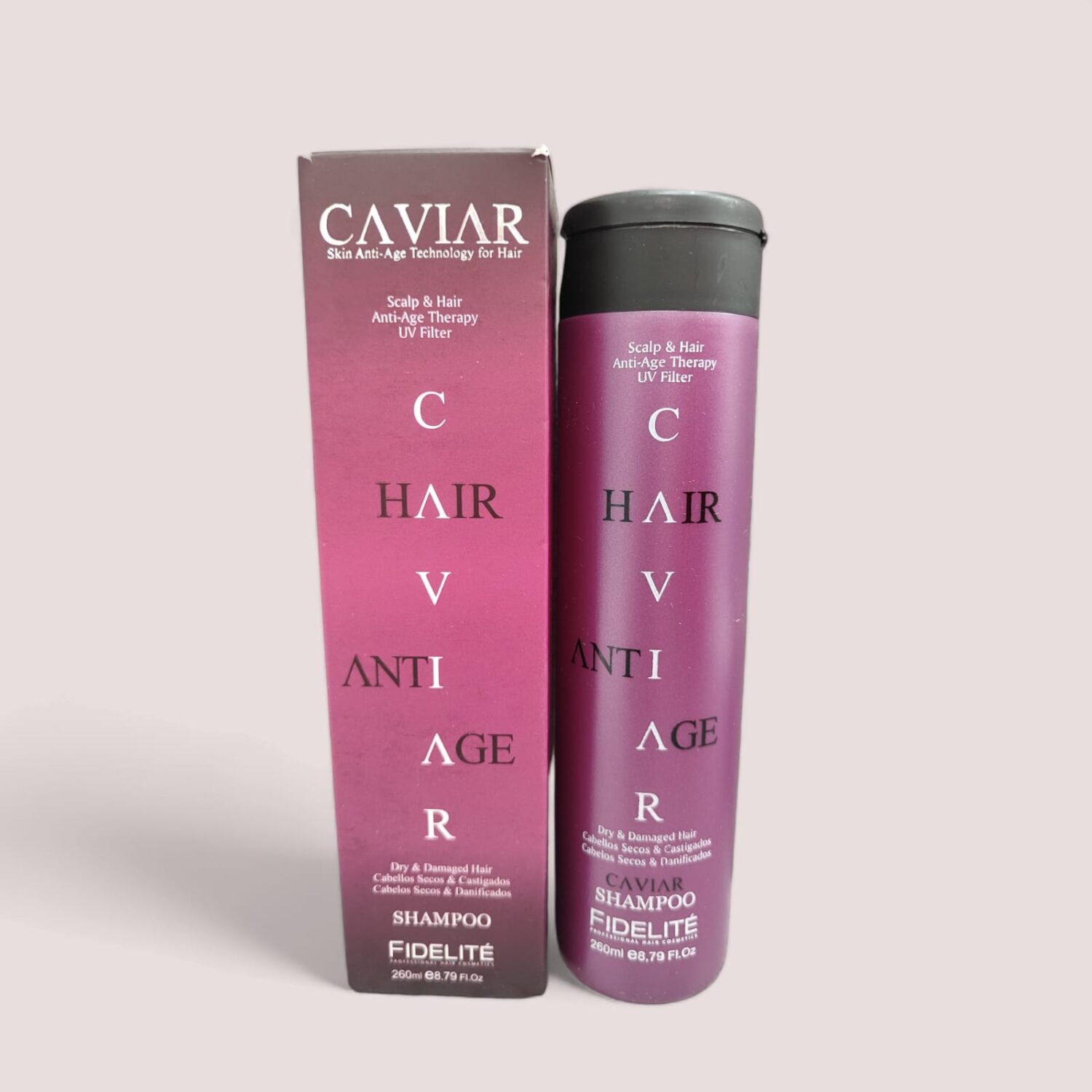 SHAMPOO CABELLOS SECOS Y CATIGADOS CAVIAR 260ML - FIDELITE