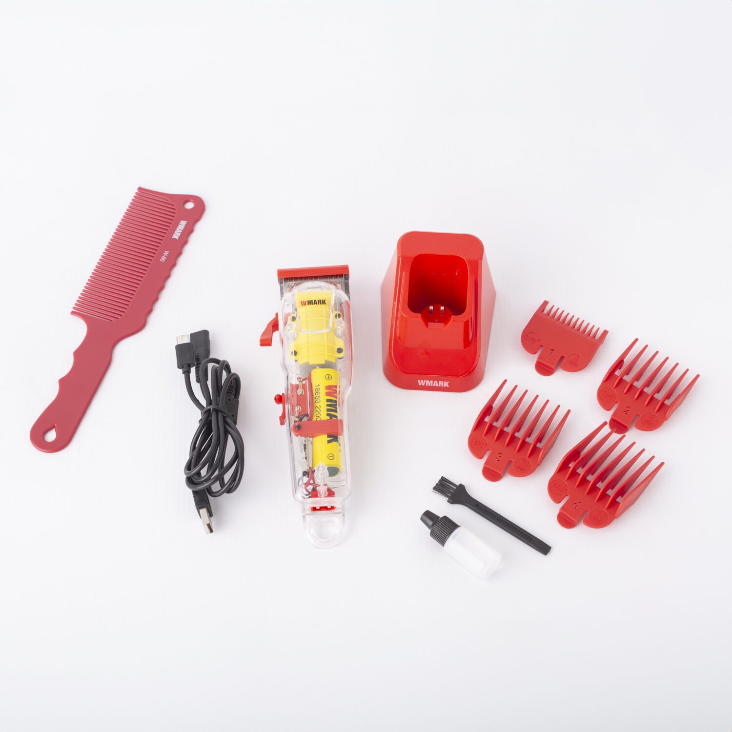 Hair Clipper Transparente Recargable 7300RPM- Wmark