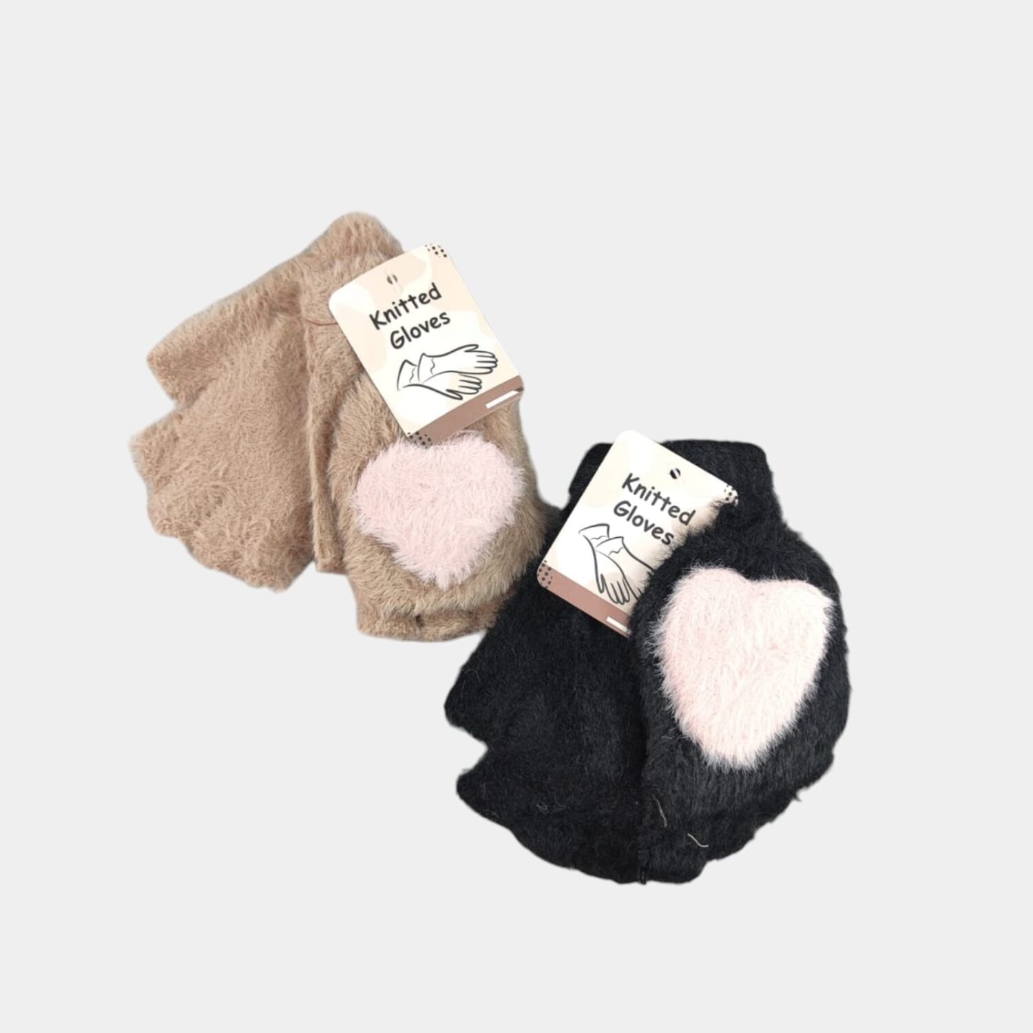 Guantes Corazon Medio Dedo Para Ninos- City Girl