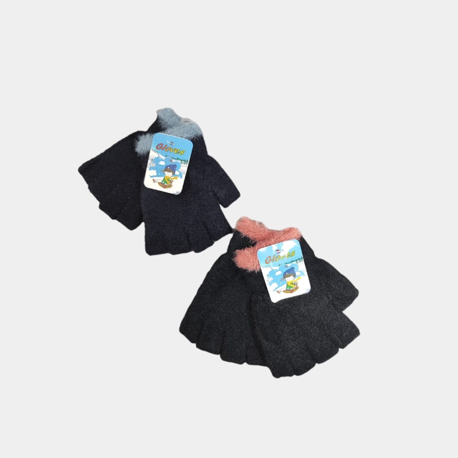 Guantes Para Ninos Medio Dedo- City Girl