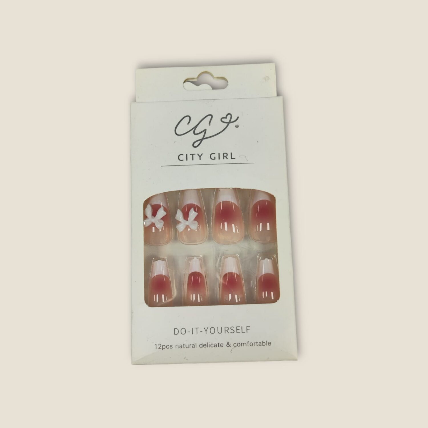 Uñas Postizas Cortas Decoradas- City Girl