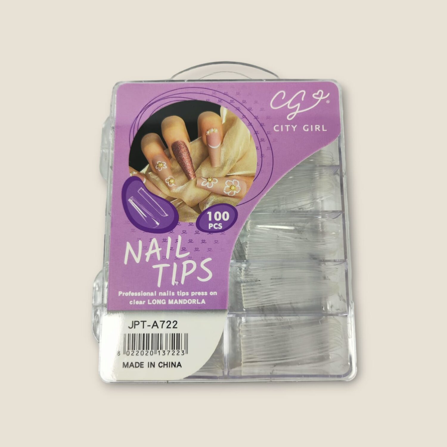 Tips Para Uñas Largas Stilleto x100 Unidades- City Girl