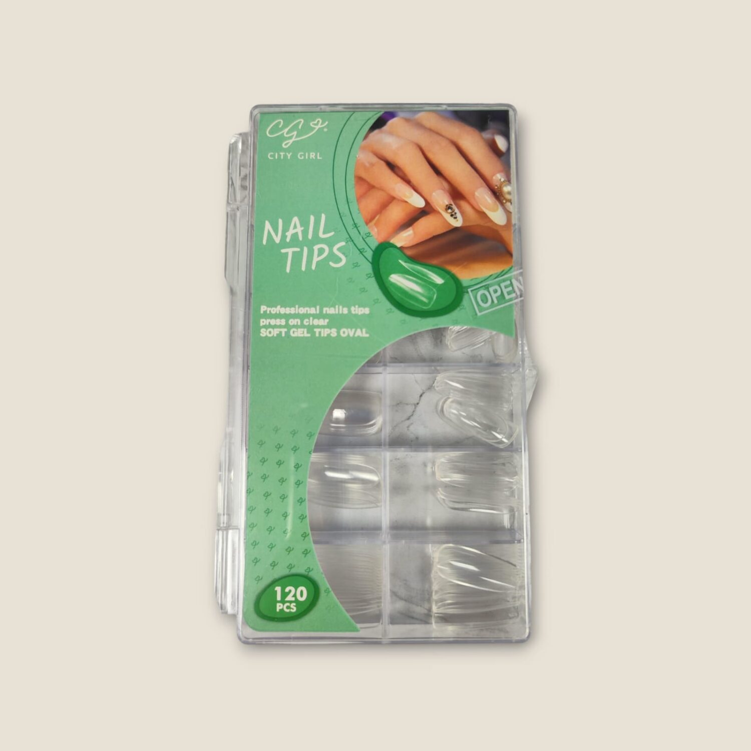 Tips Soft Gel Para Uñas Oval x120pcs- City Girl