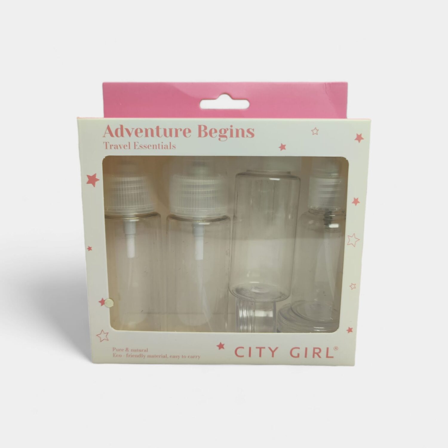 Set De Viaje Esenciales Transparentes- City Girl