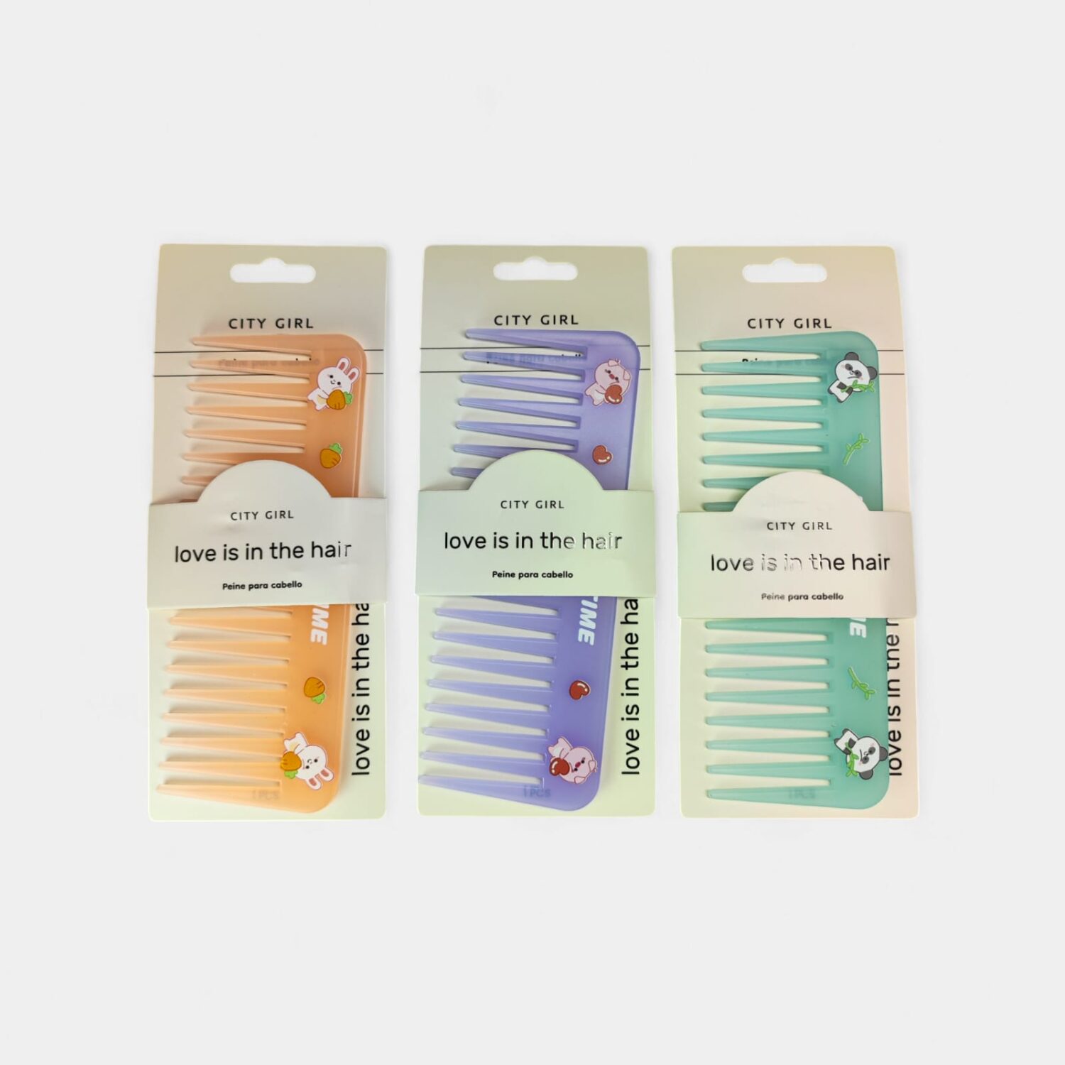 Peine Con Dibujos- City Girl
