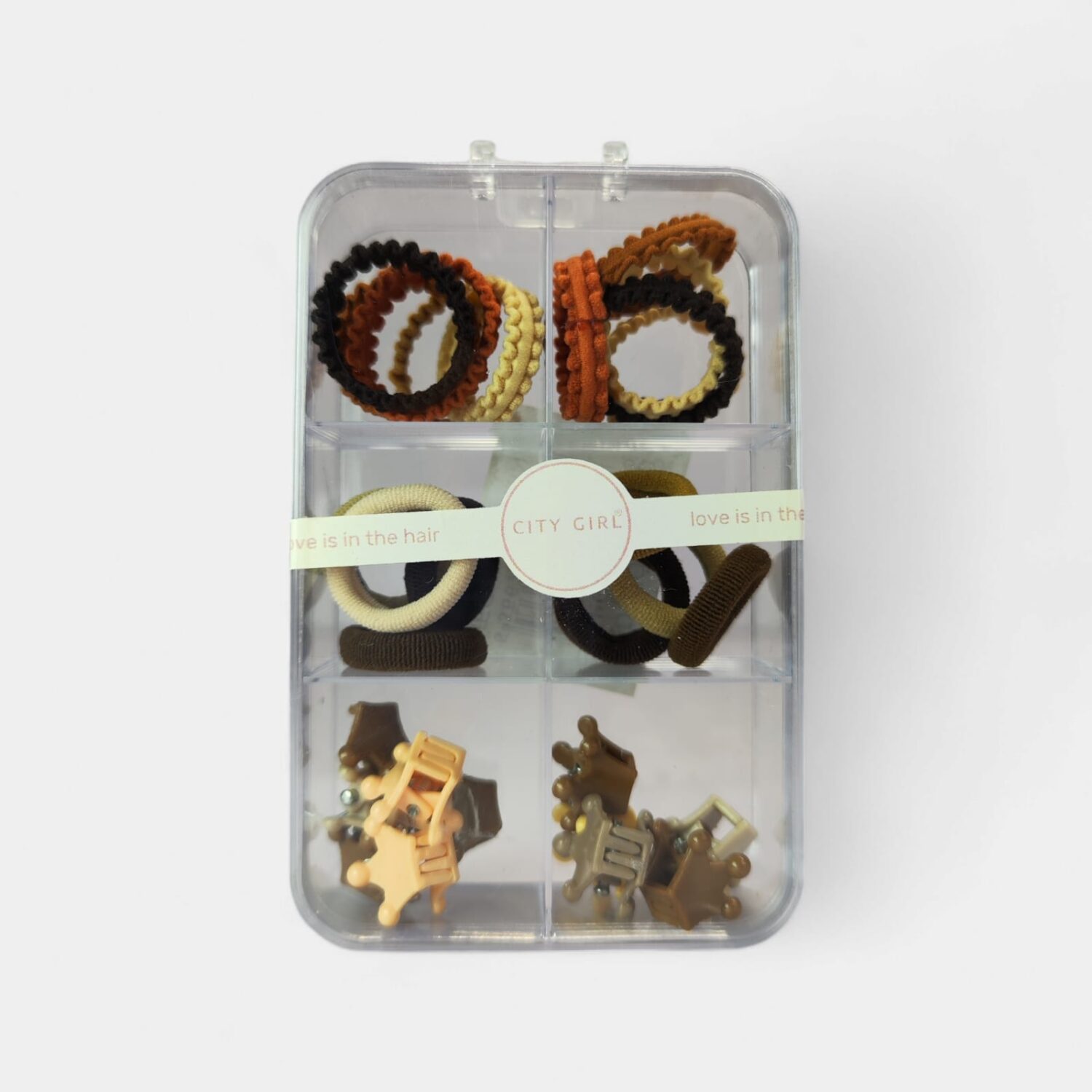 Cajita Acrilica De Hebillas+ Colitas- City Girl