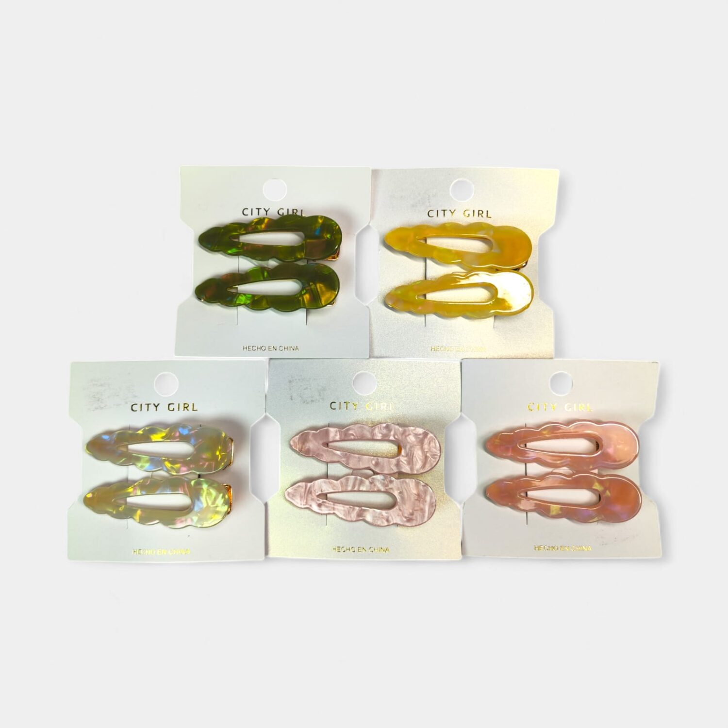 Hebilla Clip x2 Unidades Varios Colores- City Girl