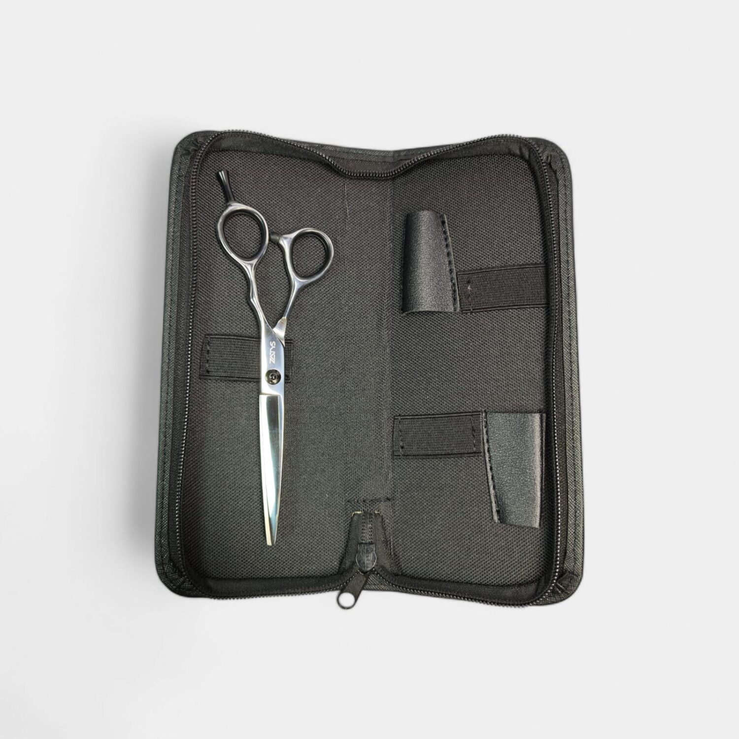 Tijera Para Corte Plateada 6 Pulgadas Con Detalles Negros- Zatys