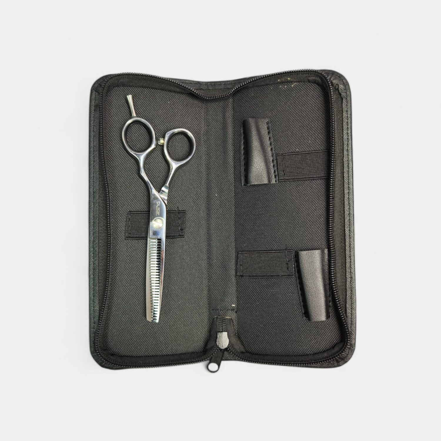 Tijera Para Pulir Plateada 6 Pulgadas Lisa Con Estuche- Zatys