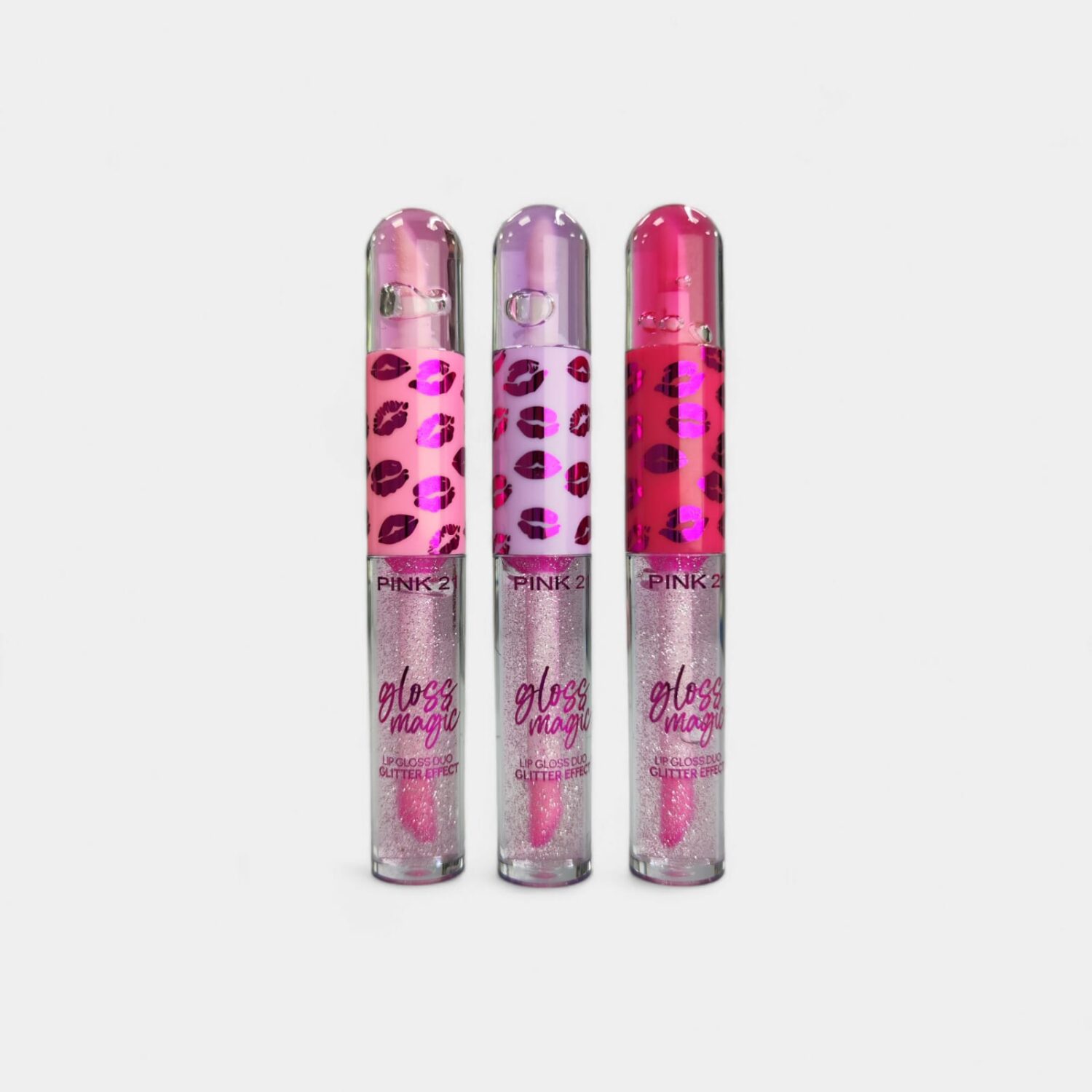 Lip Gloss Efecto Glitter- Pink 21