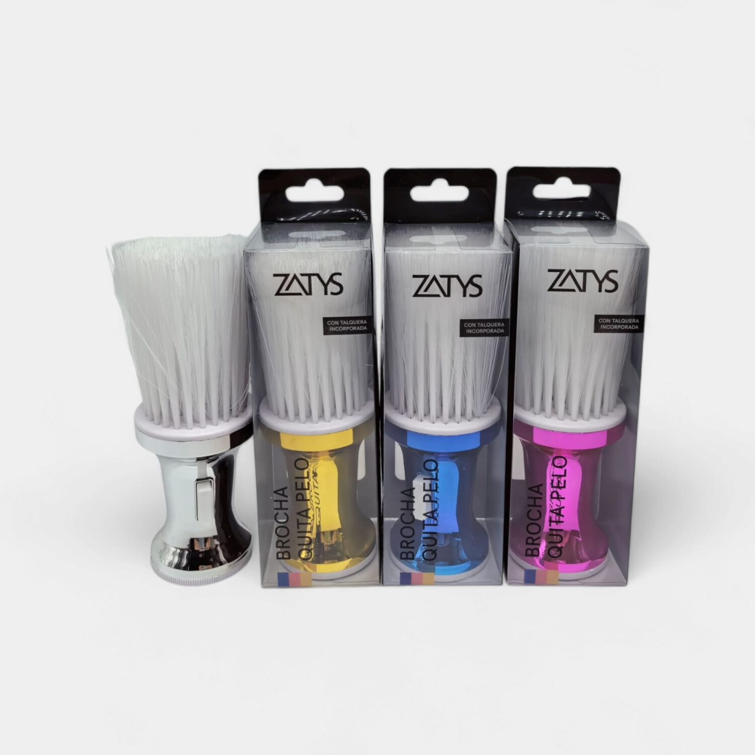 Brocha Quitapelo Con Talquera- Zatys