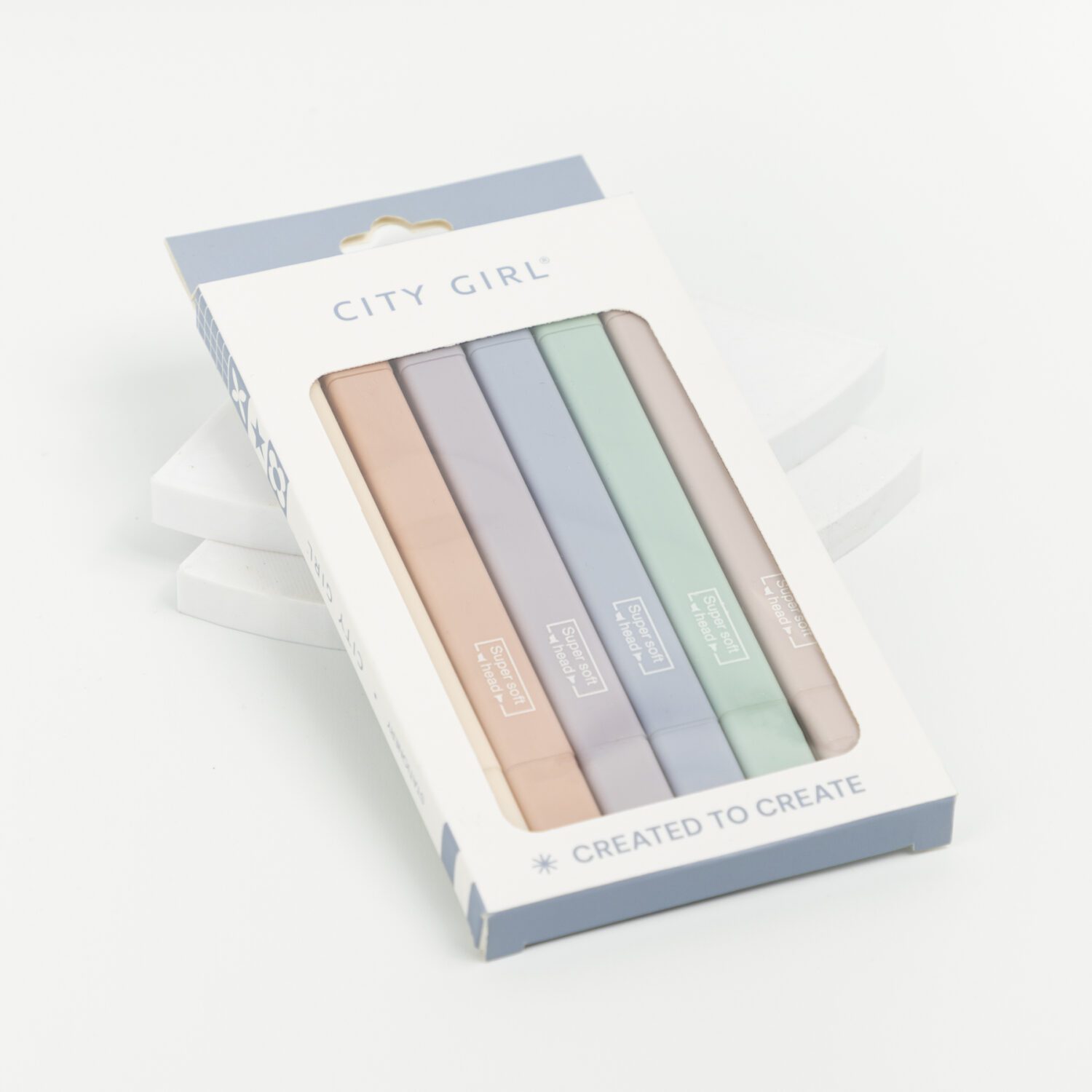 Kit De Resaltadores Pastel x6pcs- City Girl