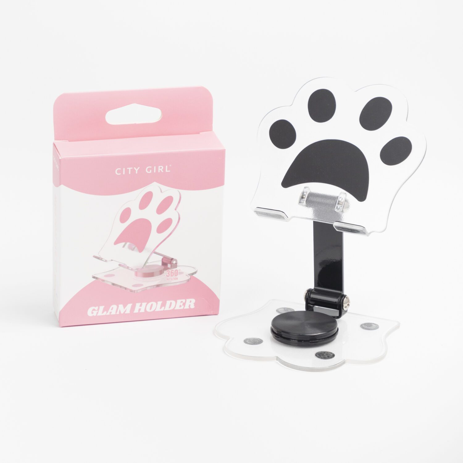 Soporte Chico Para Celular Con Base De Patita- City Girl