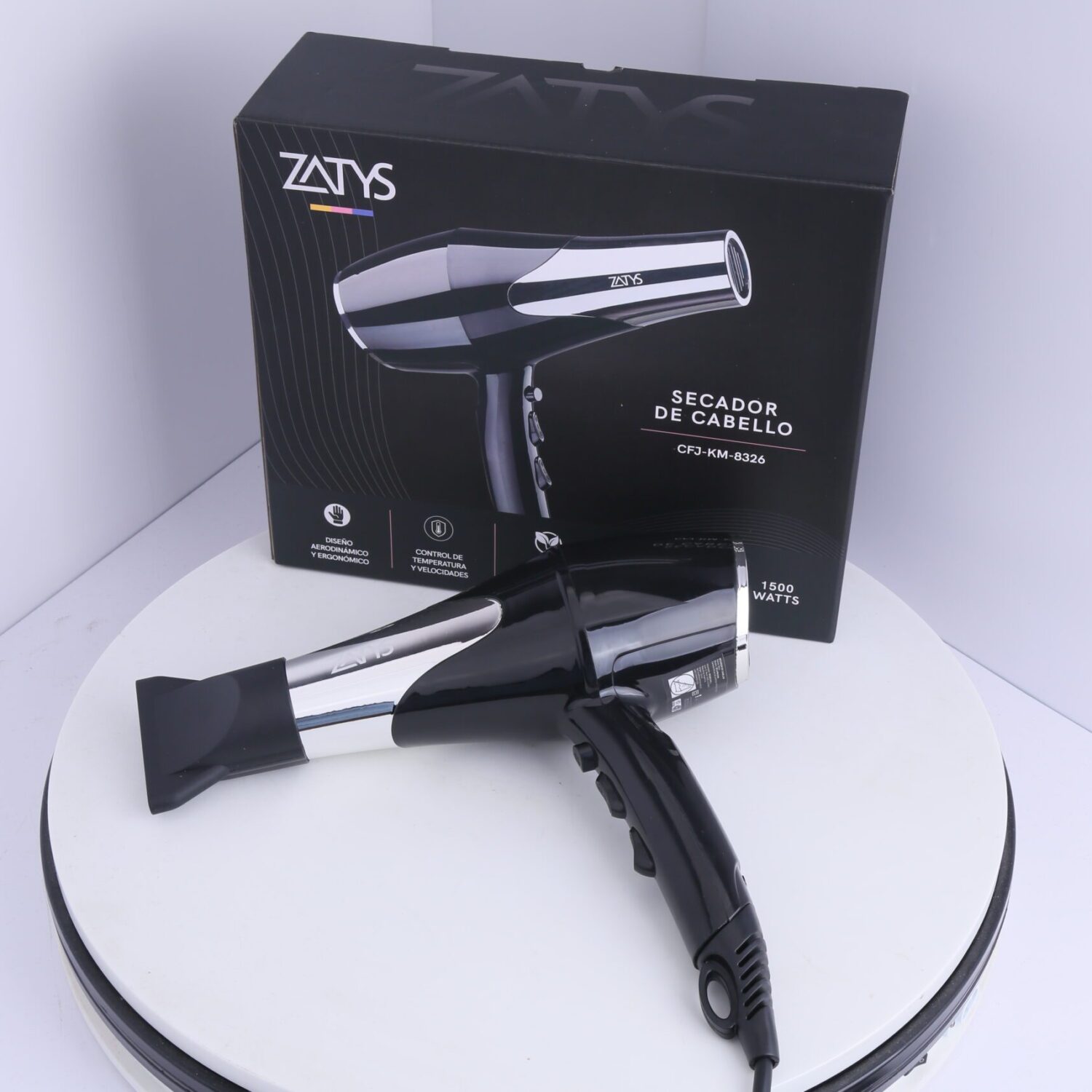 Secador De Pelo Lacio Dryer Con Difusor Turbo 1500W- Zatys