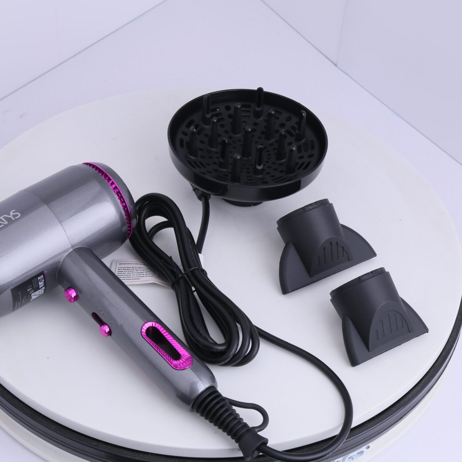 Secador De Pelo Profesional Con Difusor Curly Lux 1500W- Zatys