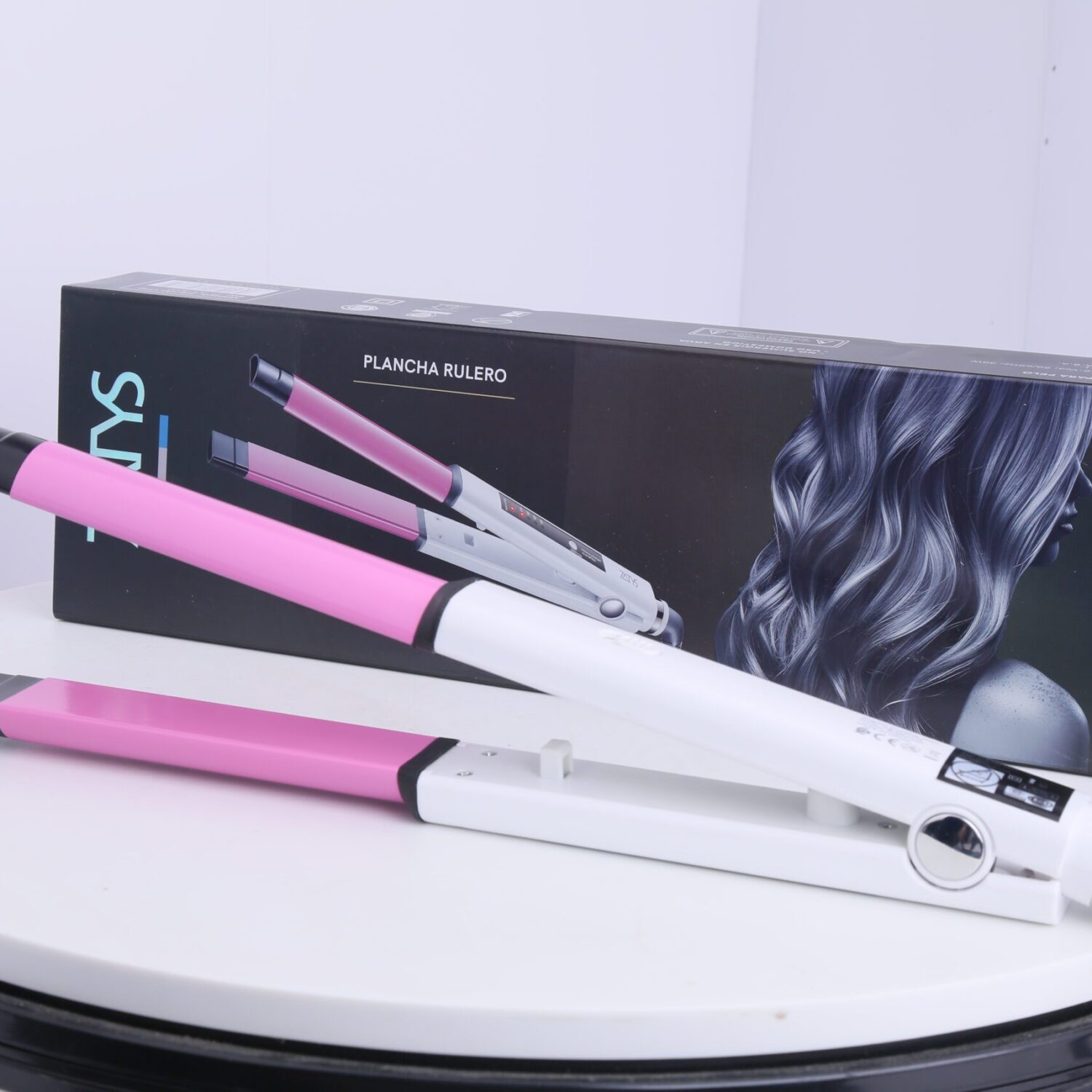 Plancha Rulero 2 en 1 Wavy Glam 30W- Zatys