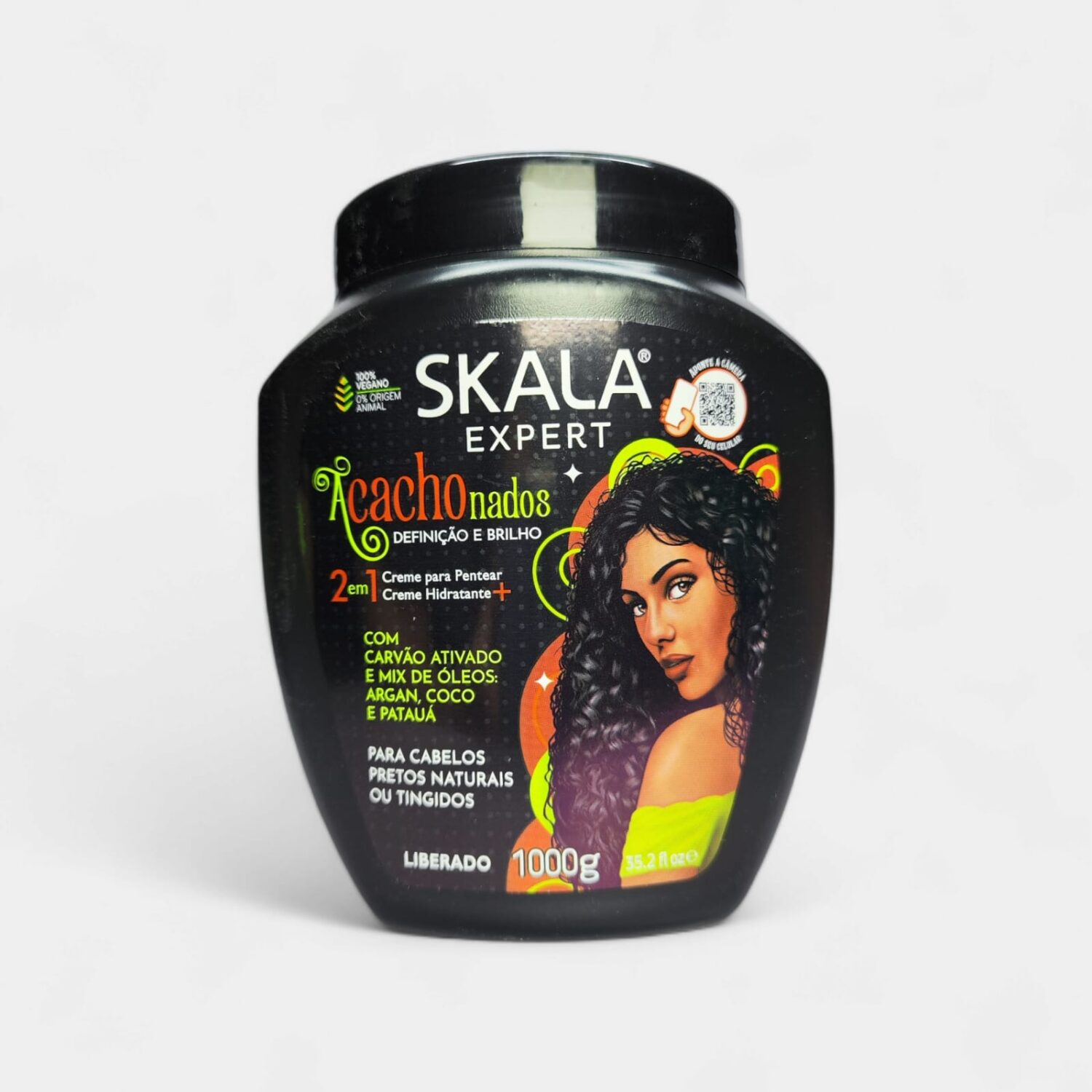 Crema De Peinar Acachonados Con Carbon Activado Y Mix De Oleos- Skala