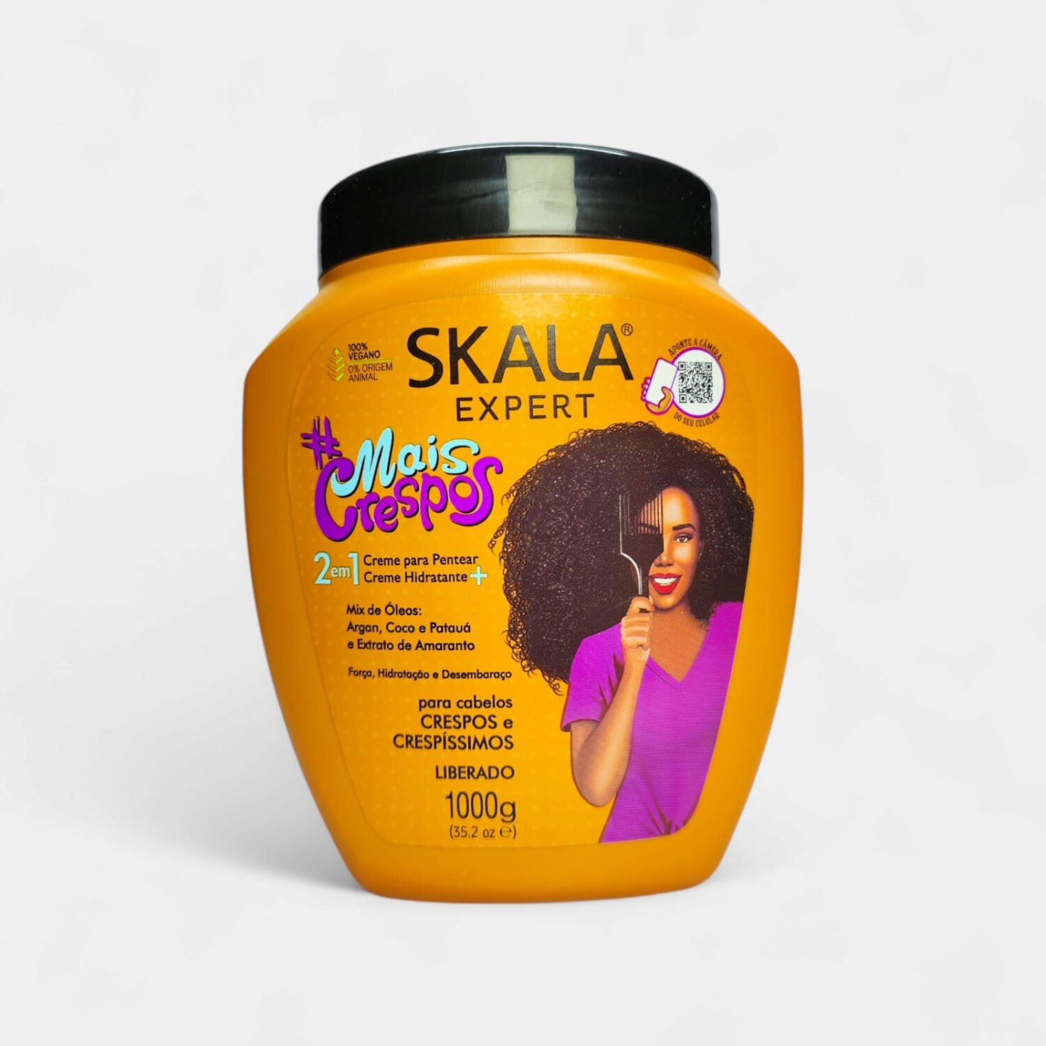 Crema De Peinar Mais Crespos Con Argan, Coco Y Pataua- Skala