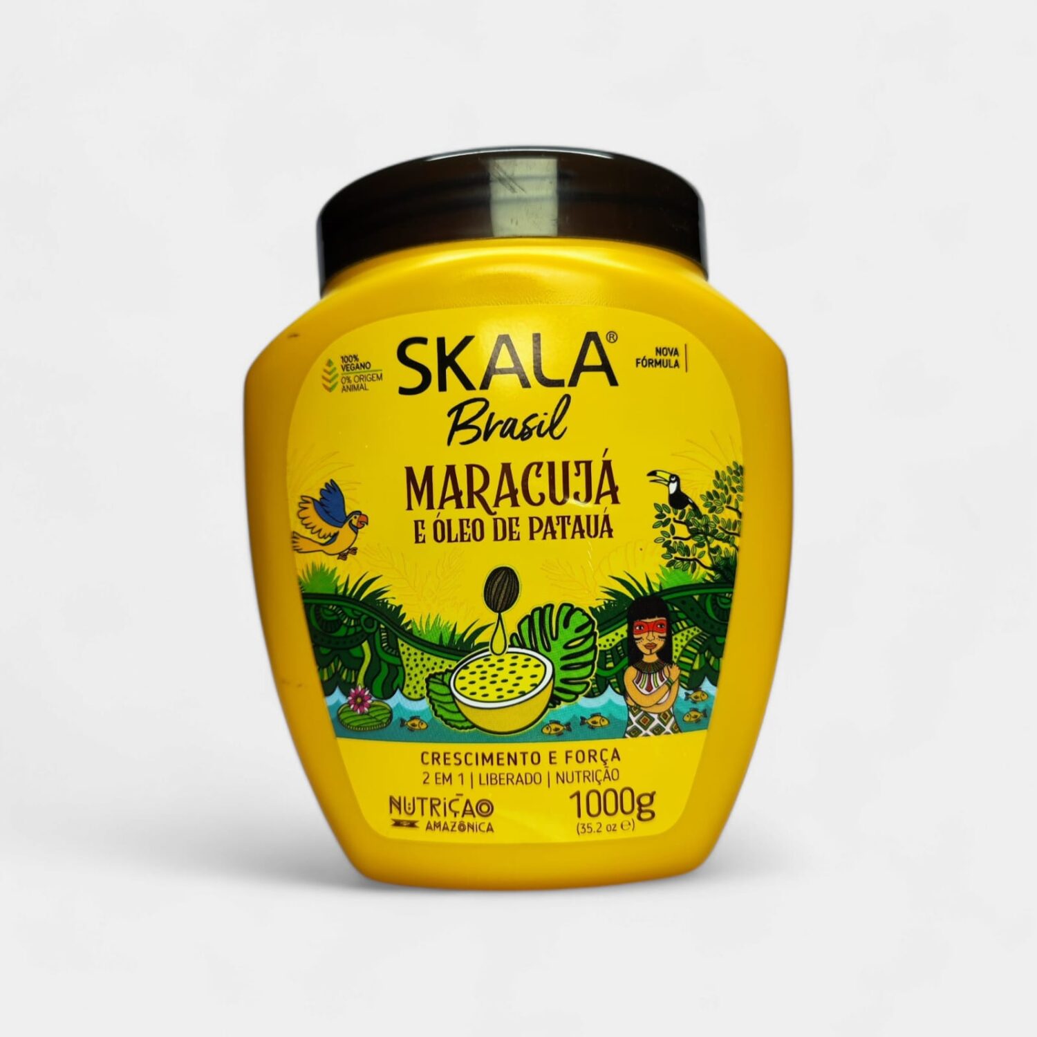 Crema De Peinar Maracuja E Oleo De Patua Crecimiento Y Fuerza- Skala