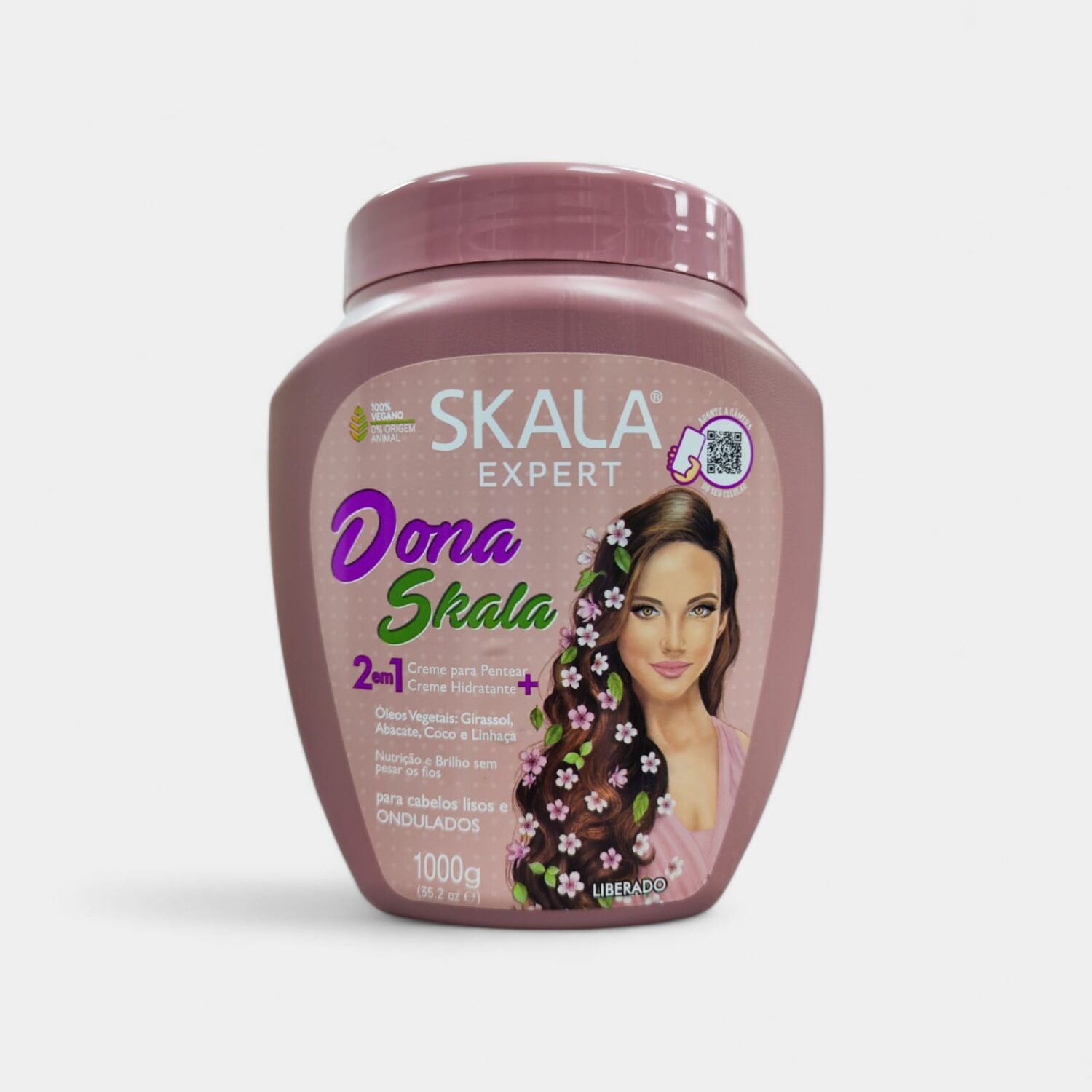 Crema De Peinar Dona Para Cabellos Lisos Y Ondulados- Skala