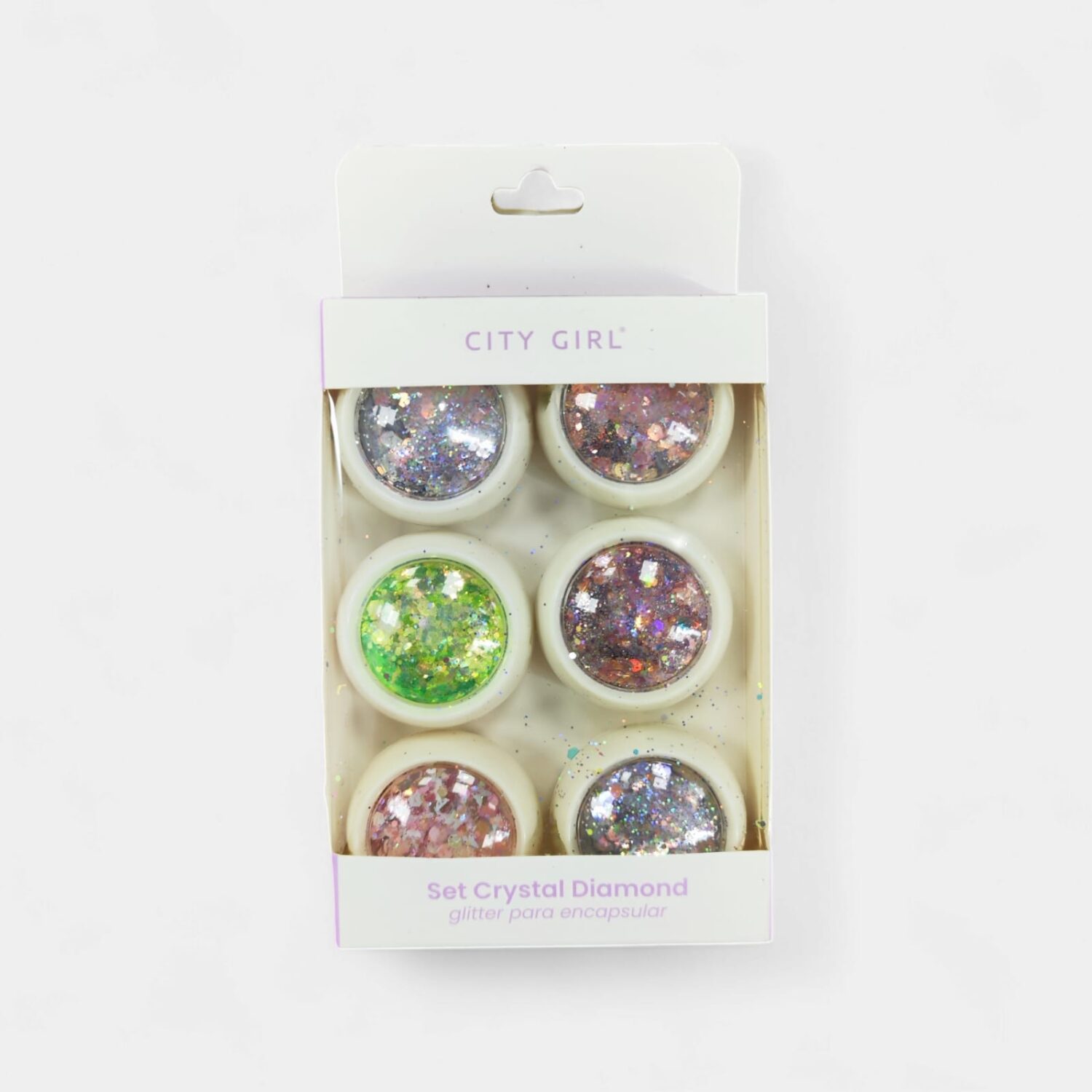 Glitter Crystal Diamond Para Uñas- City Girl