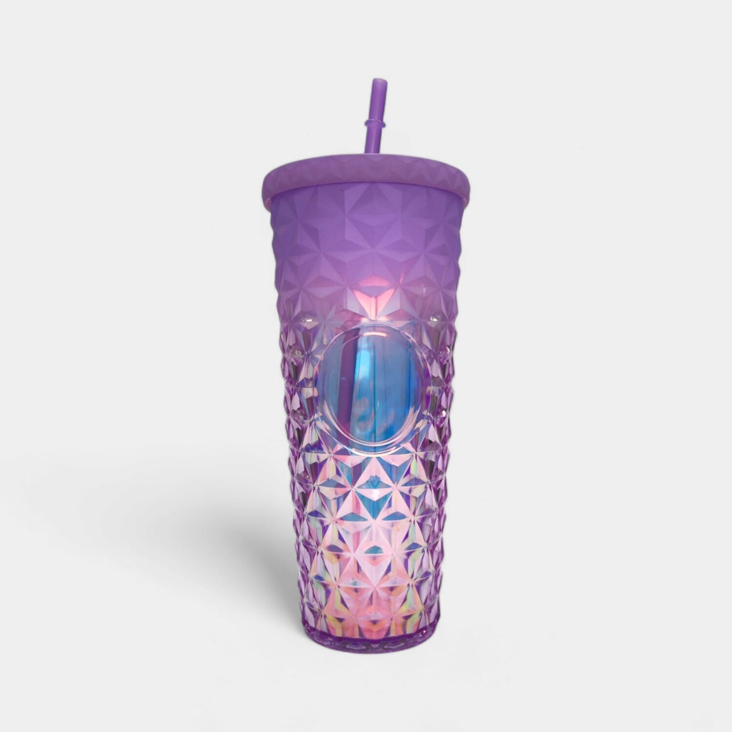 Vaso De Acrilico Con Sorbete Varios Colores- City Girl