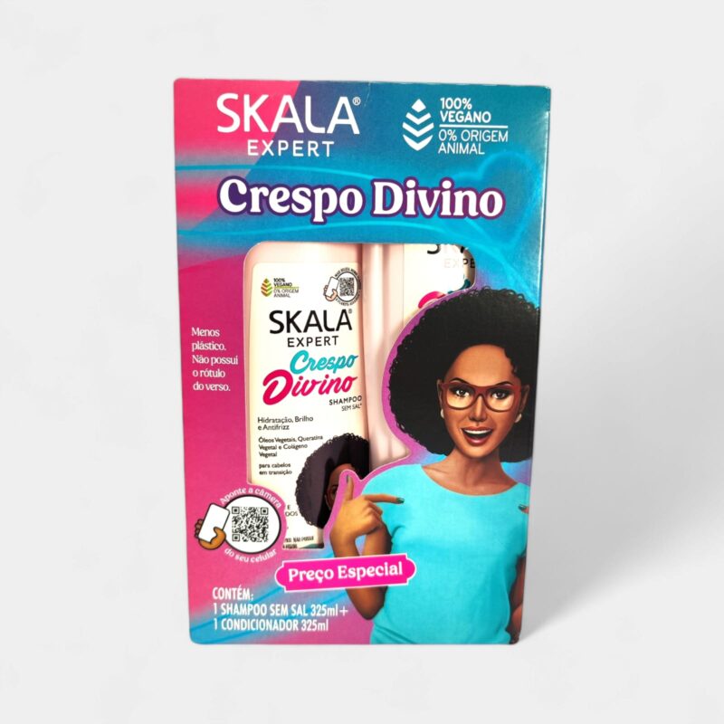 KIT SHAMPOO Y ACONDICIONADOR CRESPOS DIVINO- SKALA