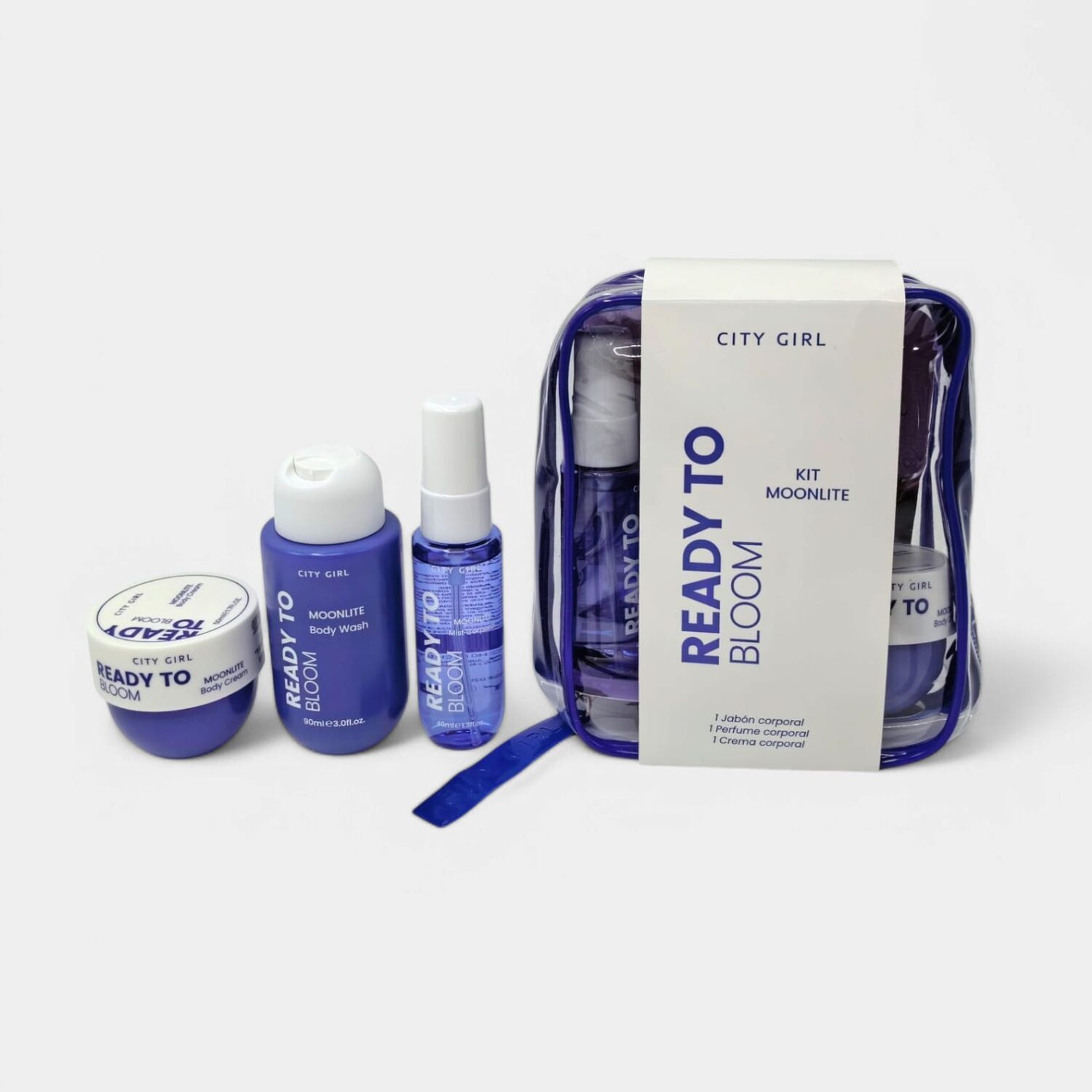 Kit Moonlite Jabon, Perfume Y Crema Corporal- City Girl