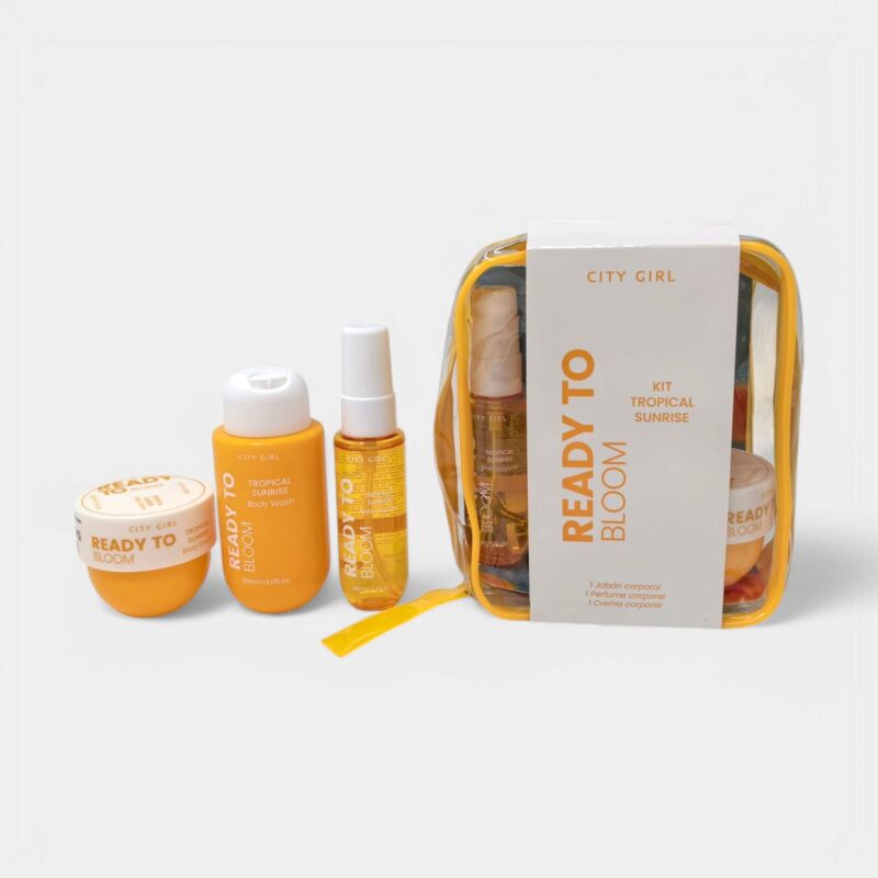 Kit Tropical Sunrise Jabon, Perfume Y Crema Corporal- City Girl