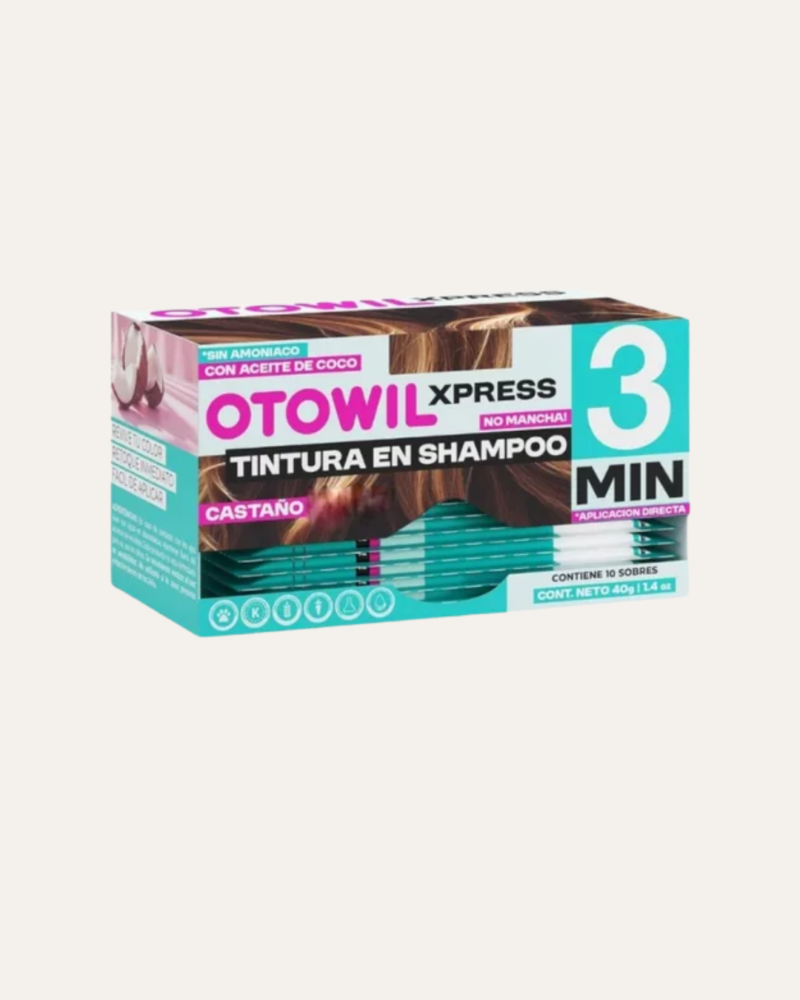 TINTURA EN SHAMPOO EXPRESS #CASTAÑO - OTOWIL