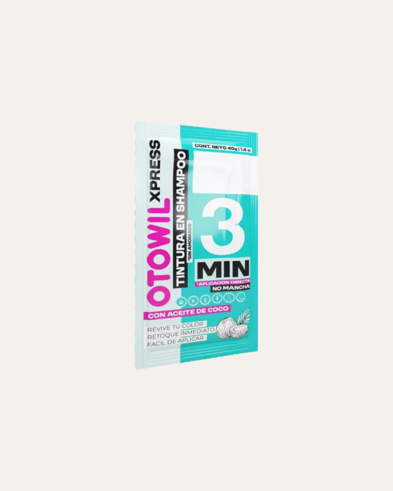 TINTURA EN SHAMPOO EXPRESS # NEGRO - OTOWIL - Imagen 2