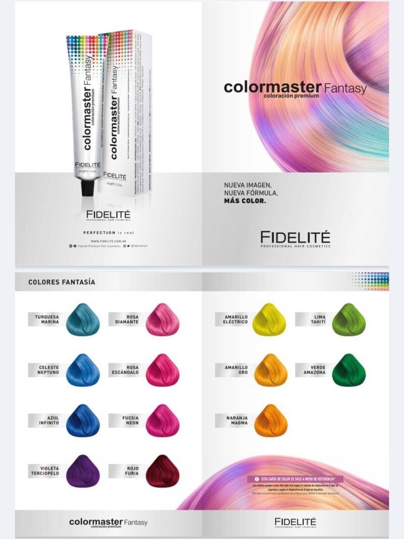TINTURA DE FANTASIA COLORMASTER 60GRS - FIDELITE - Imagen 2