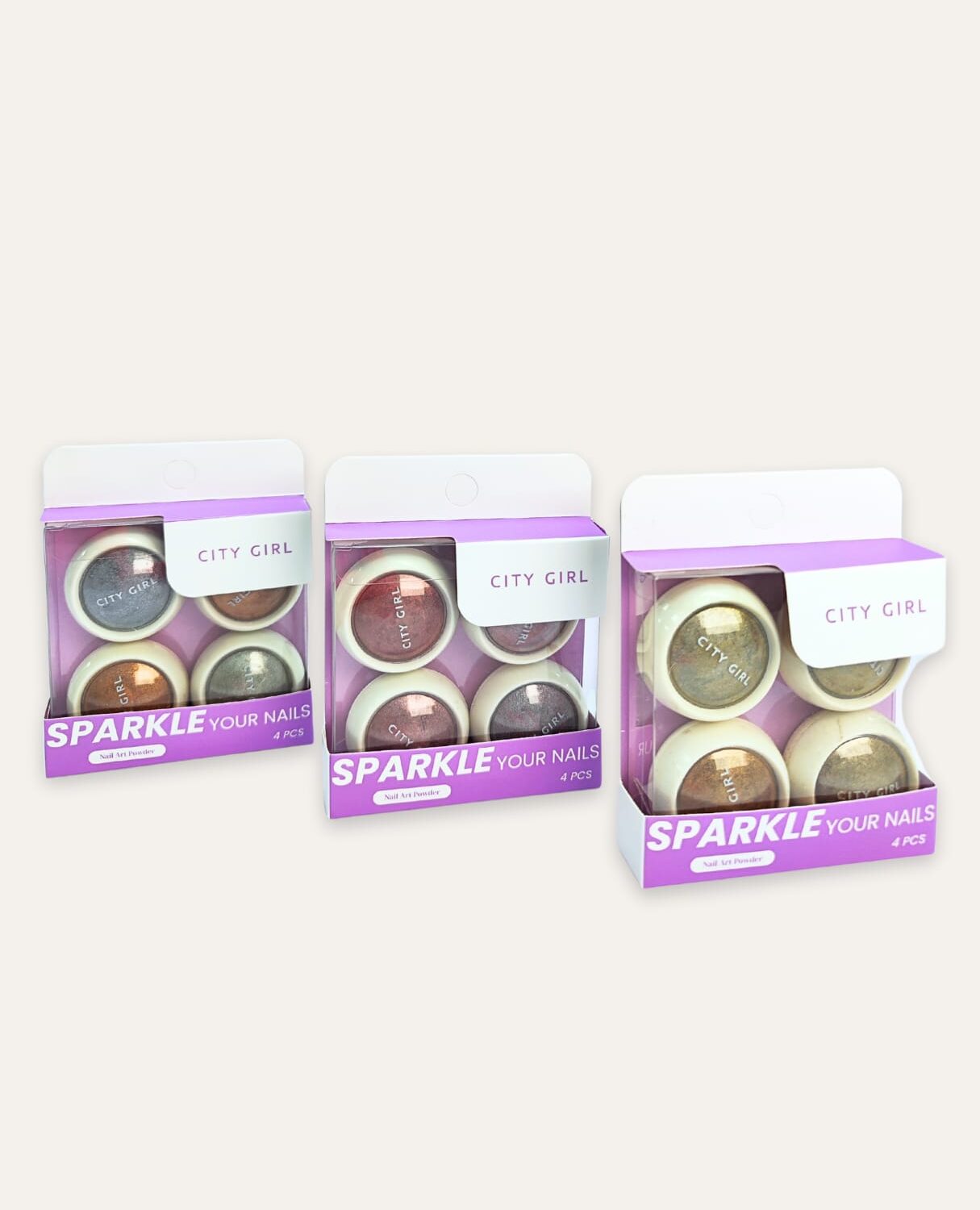 POLVO AURORA PARA UÑAS - CITY GIRL