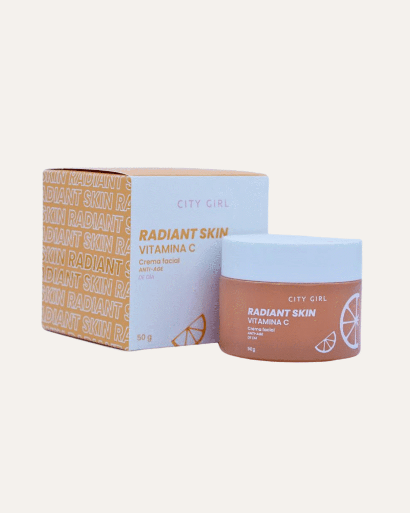 CREMA FACIAL DE DIA RADIANT SKIN CON VITAMINA C -CITY GIRL